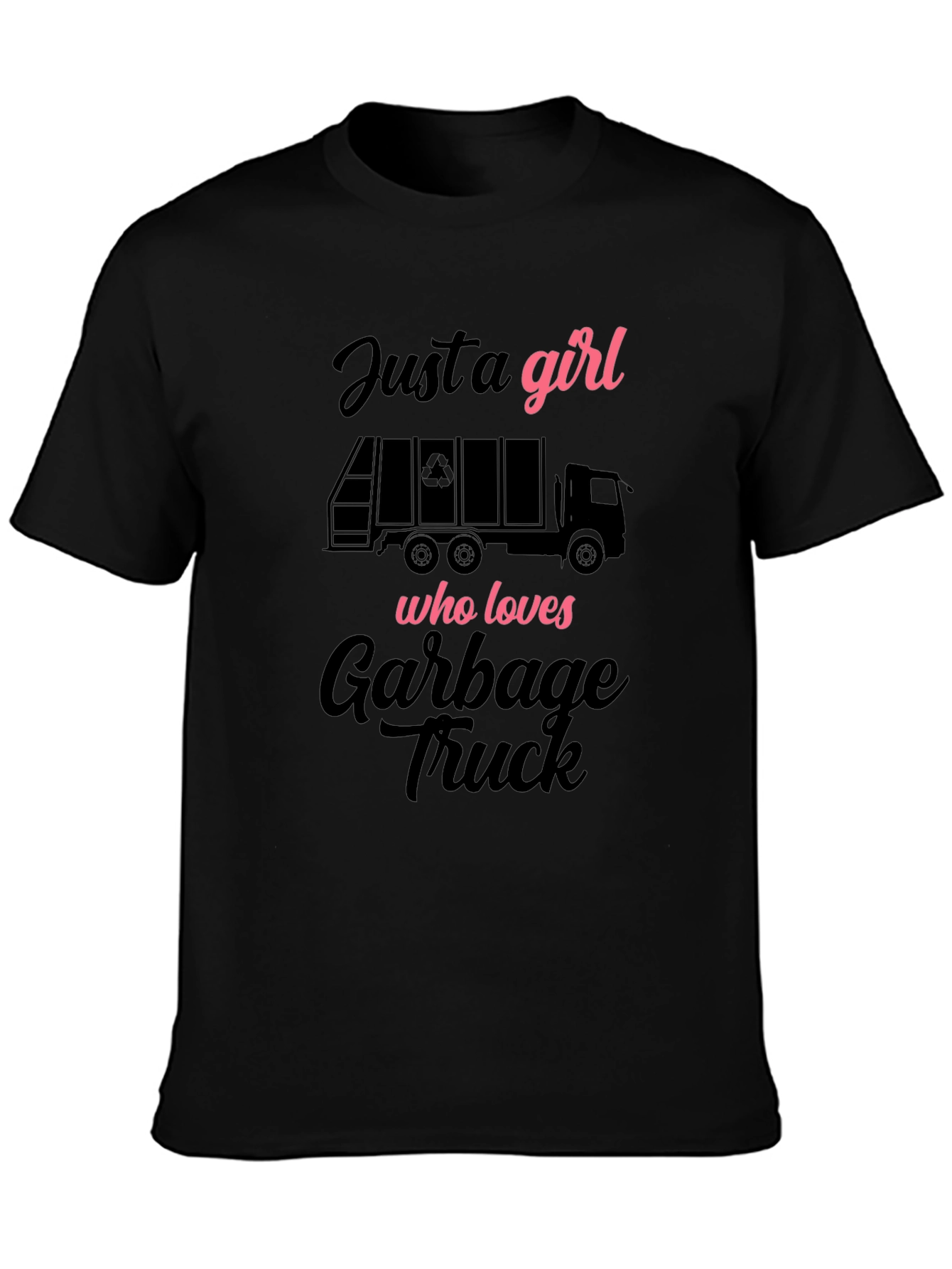 Girl Who Loves Garbage Truck T-Shirt