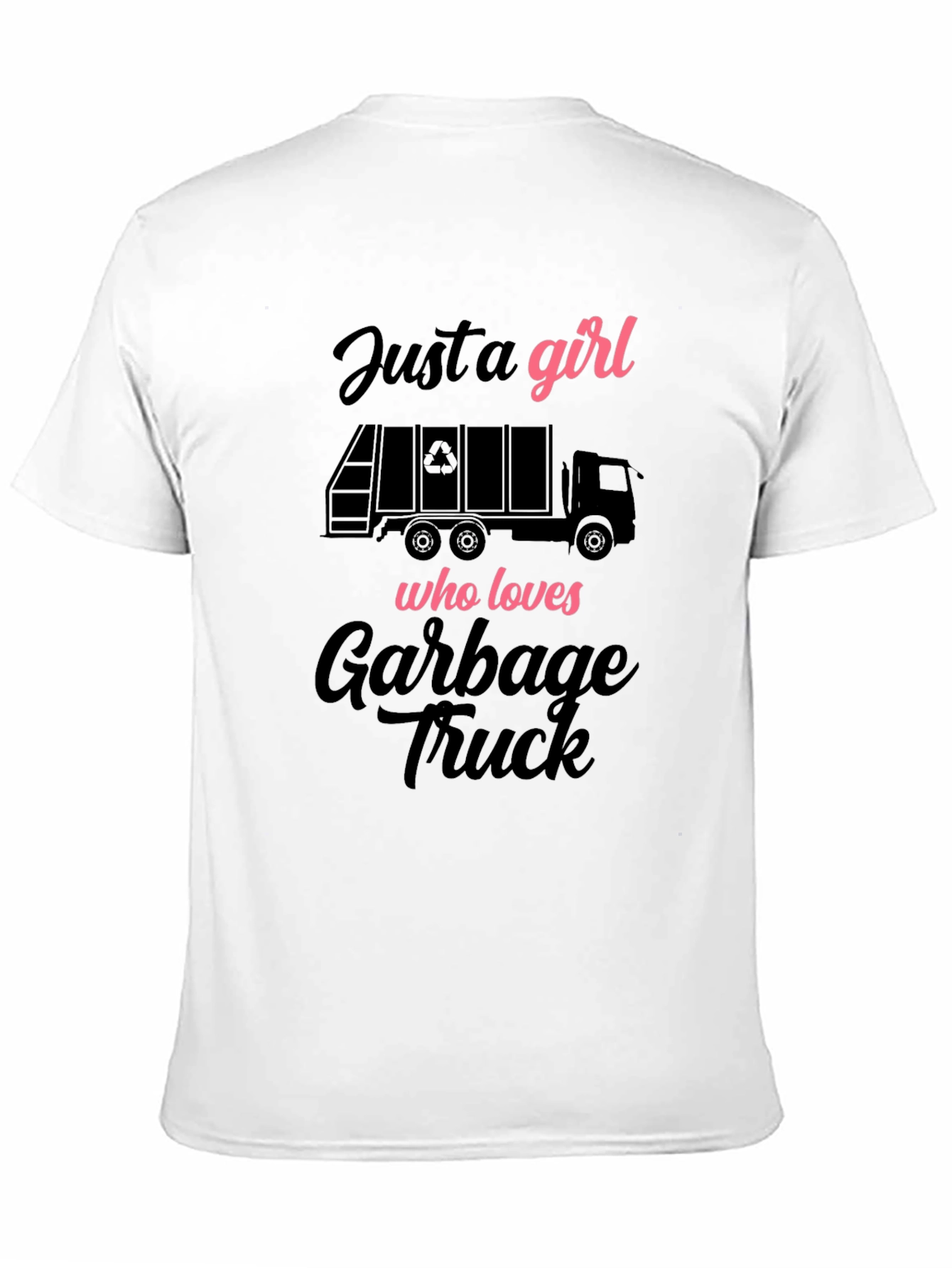 Girl Who Loves Garbage Truck T-Shirt