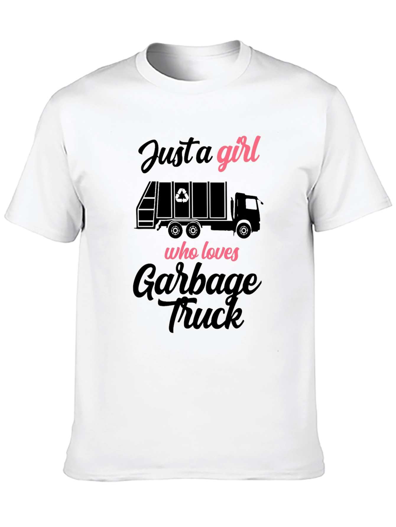 Girl Who Loves Garbage Truck T-Shirt
