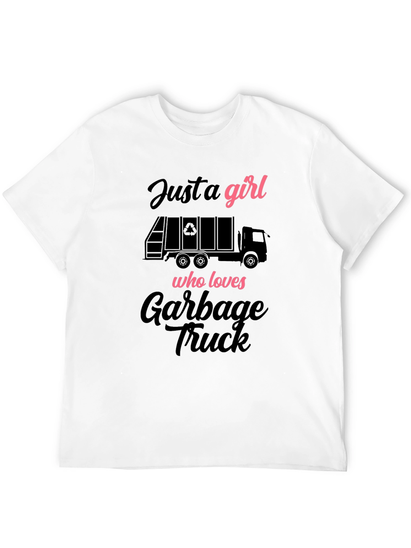 Girl Who Loves Garbage Truck T-Shirt