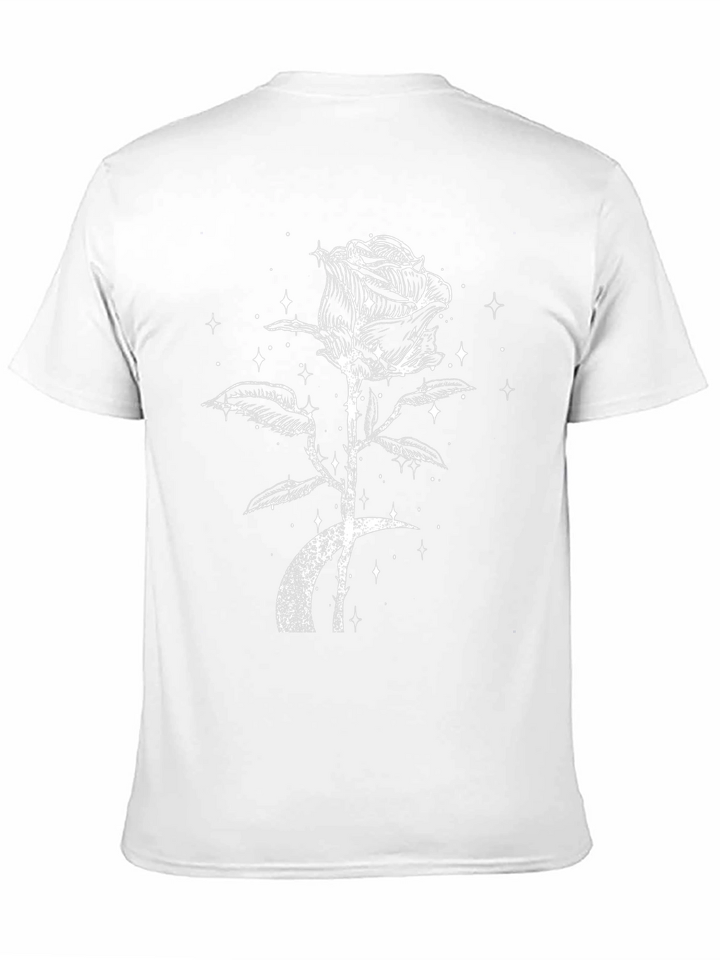 Rose & Moon Graphic Tee - Black