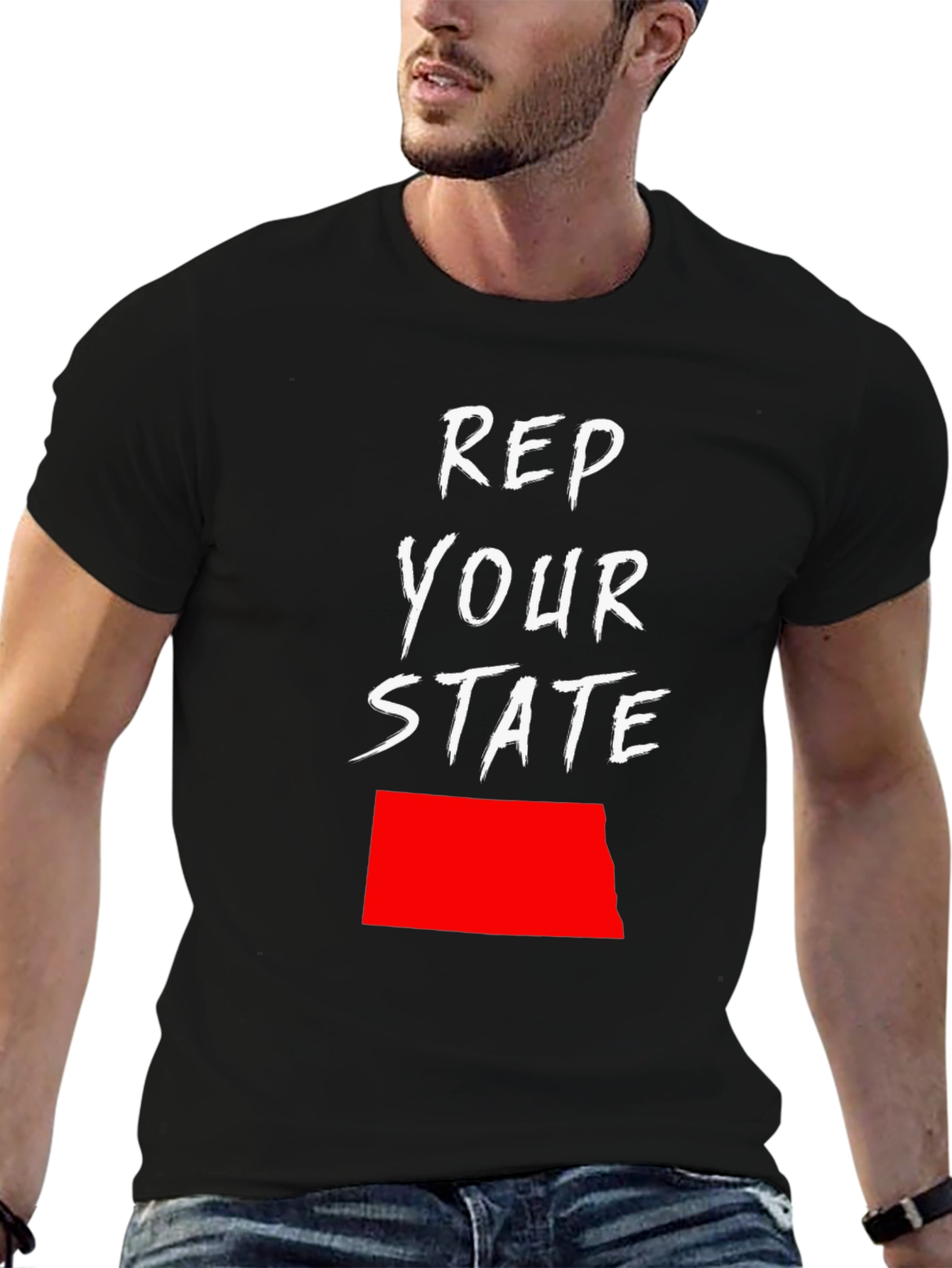 Rep Your State T-Shirt - North Dakota Pride