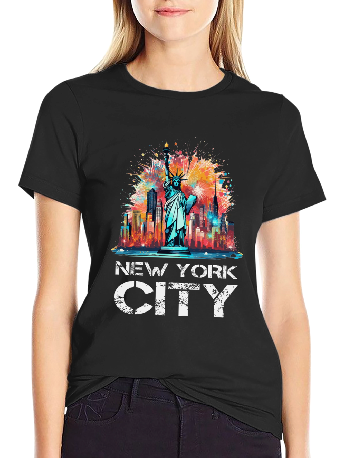 New York City T-Shirt - Statue of Liberty Graphic Tee