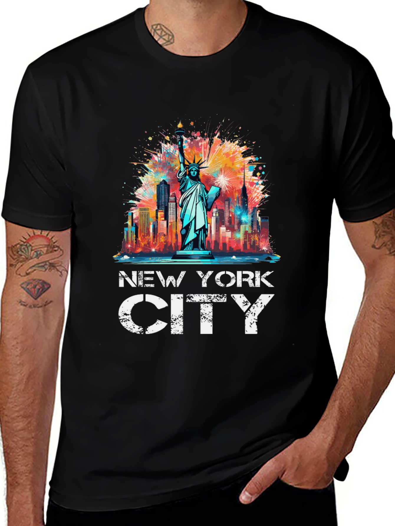 New York City T-Shirt - Statue of Liberty Graphic Tee