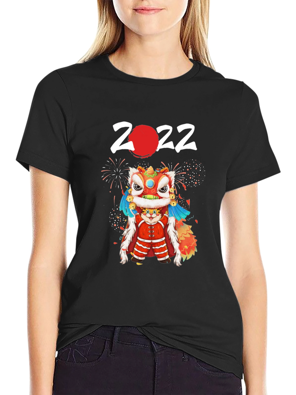 2022 Chinese New Year Lion Dance Graphic Tee