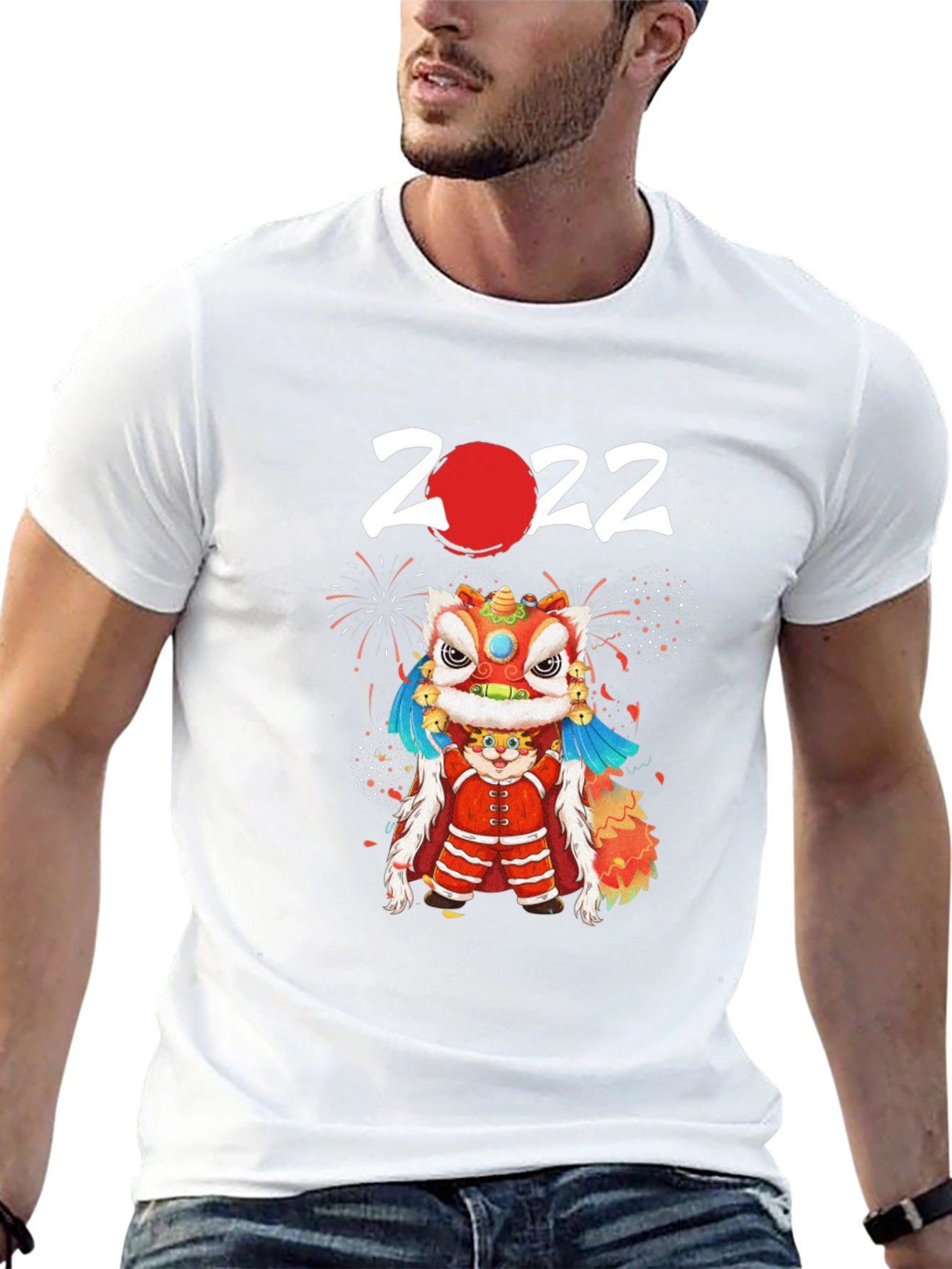 2022 Chinese New Year Lion Dance Graphic Tee