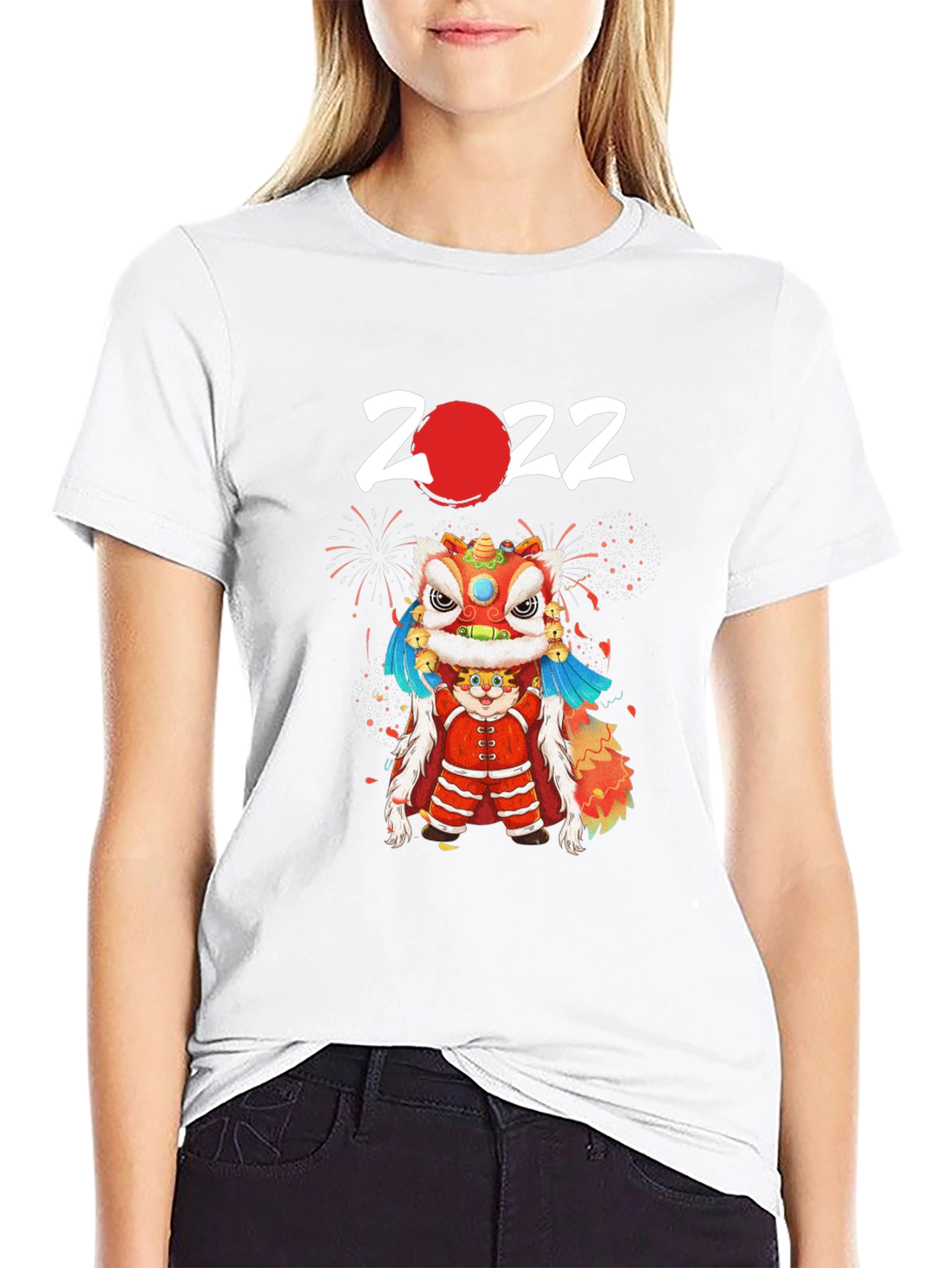 2022 Chinese New Year Lion Dance Graphic Tee