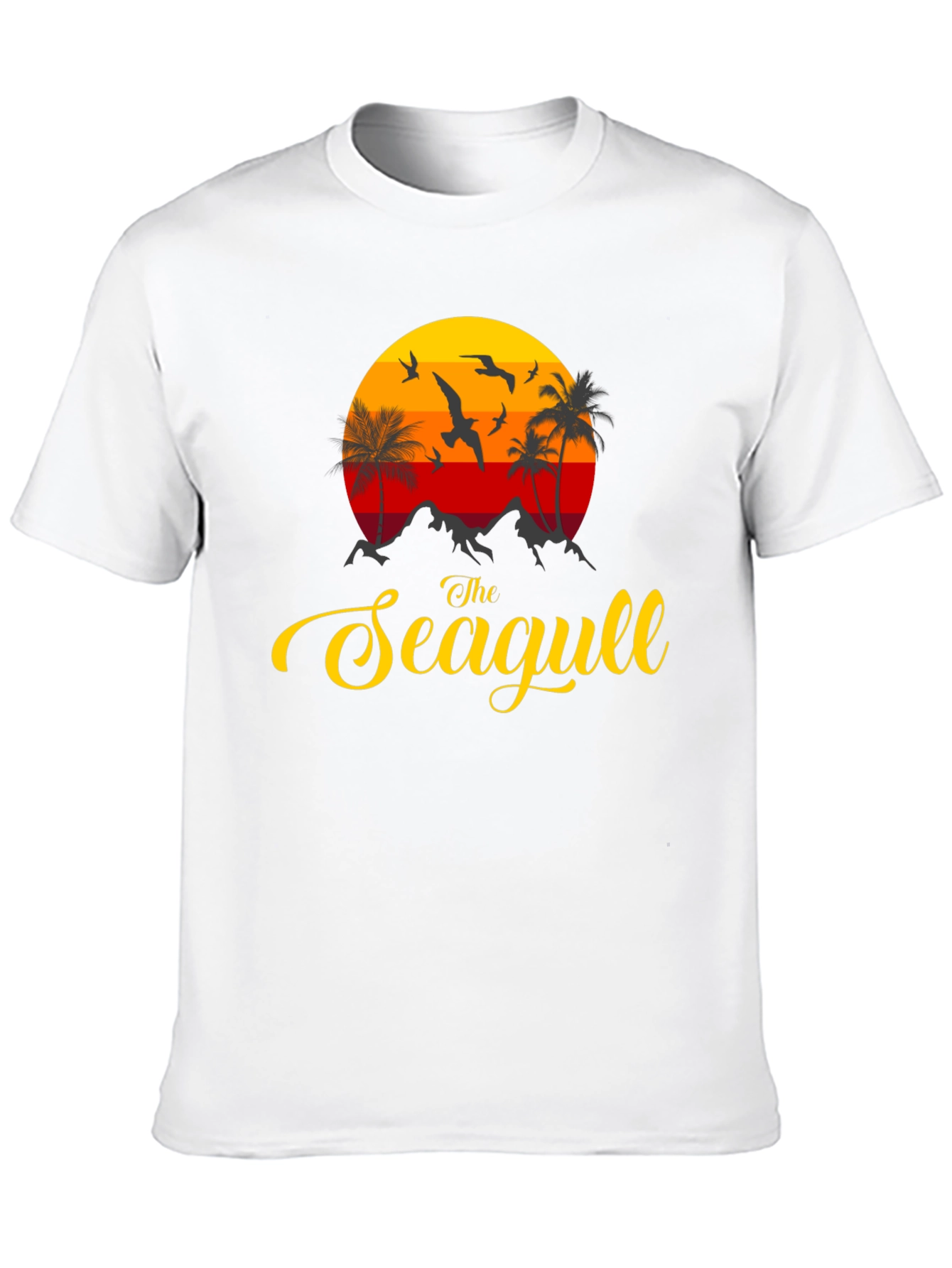 The Seagull Graphic Print Tee - Coastal Vibes