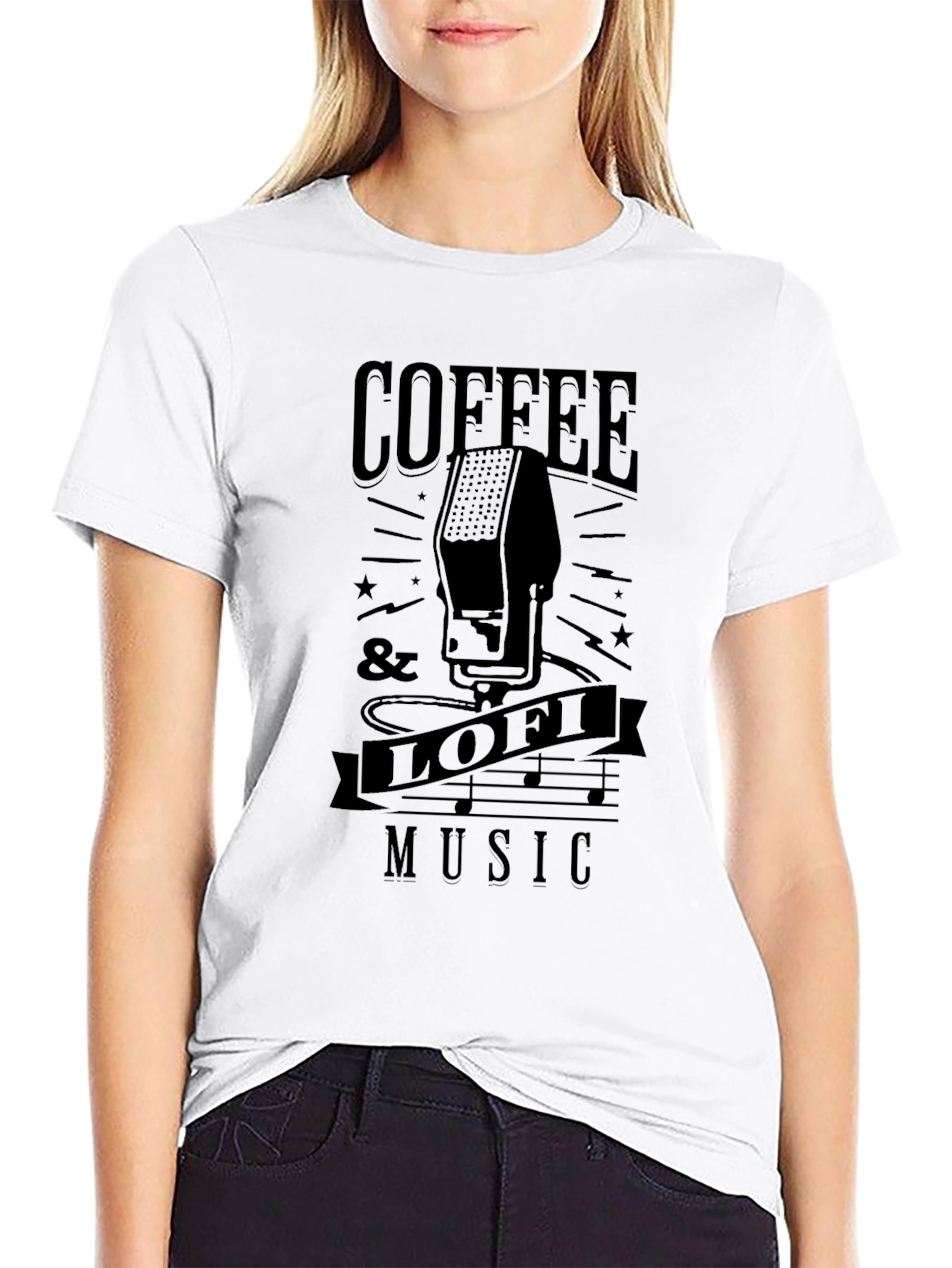 Coffee & Lofi Music Graphic Tee