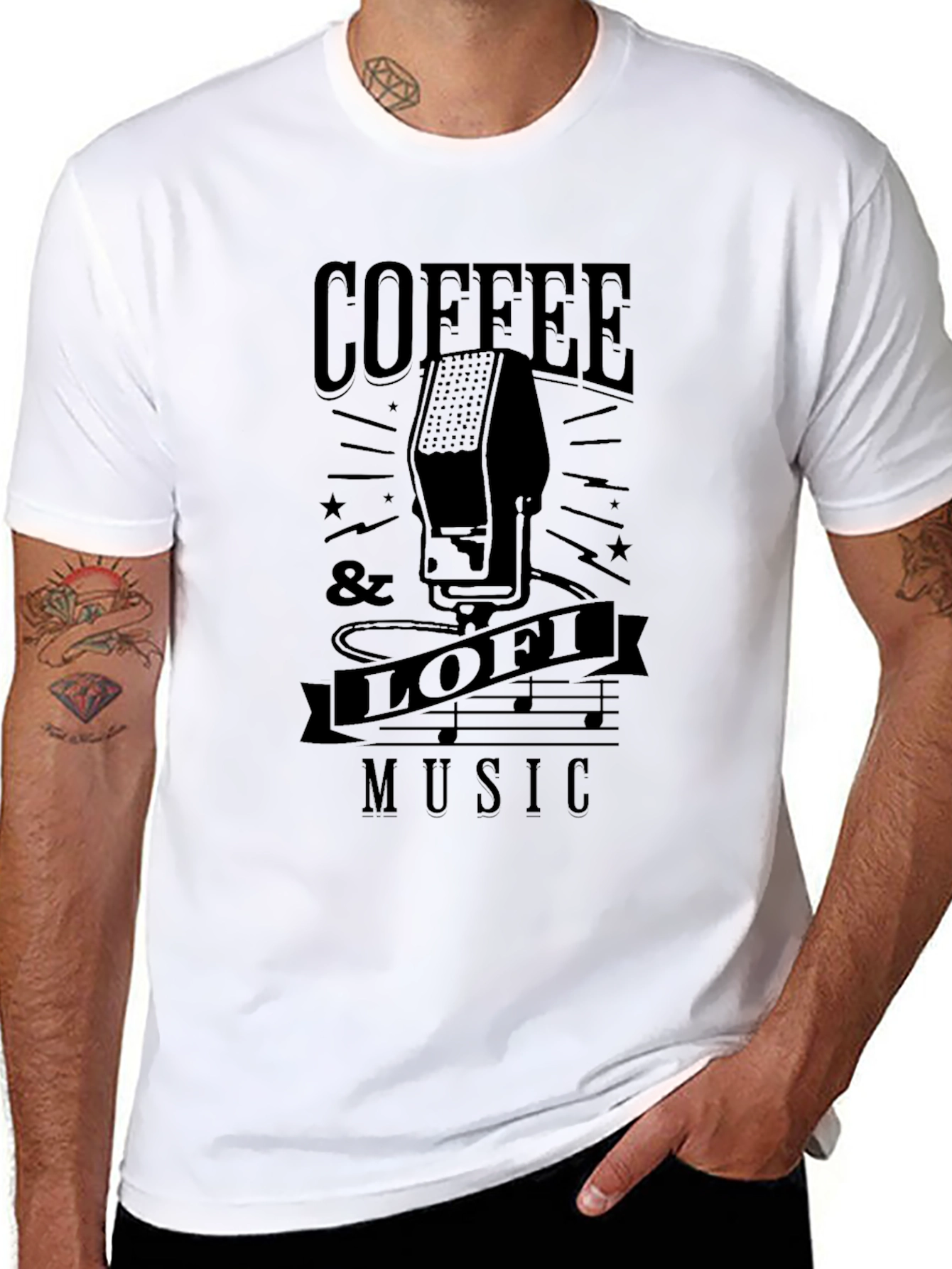 Coffee & Lofi Music Graphic Tee