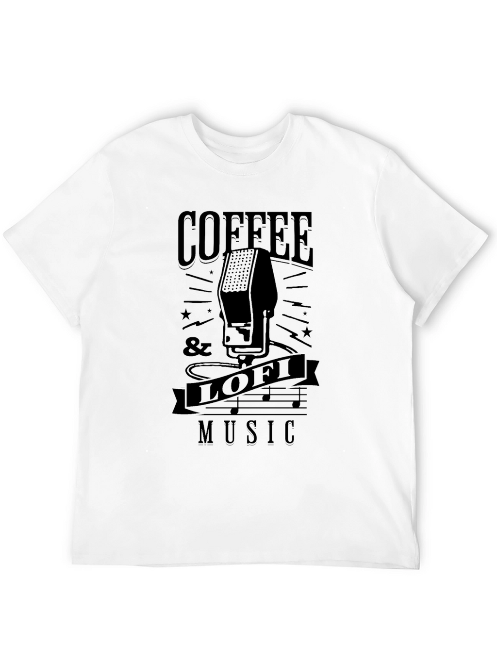 Coffee & Lofi Music Graphic Tee