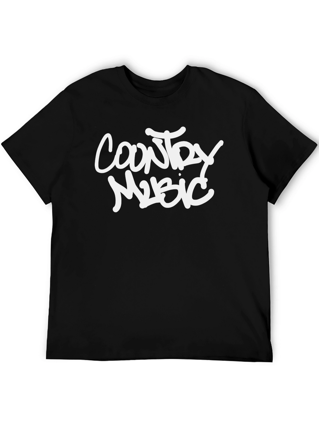 Country Music Black Graphic T-Shirt