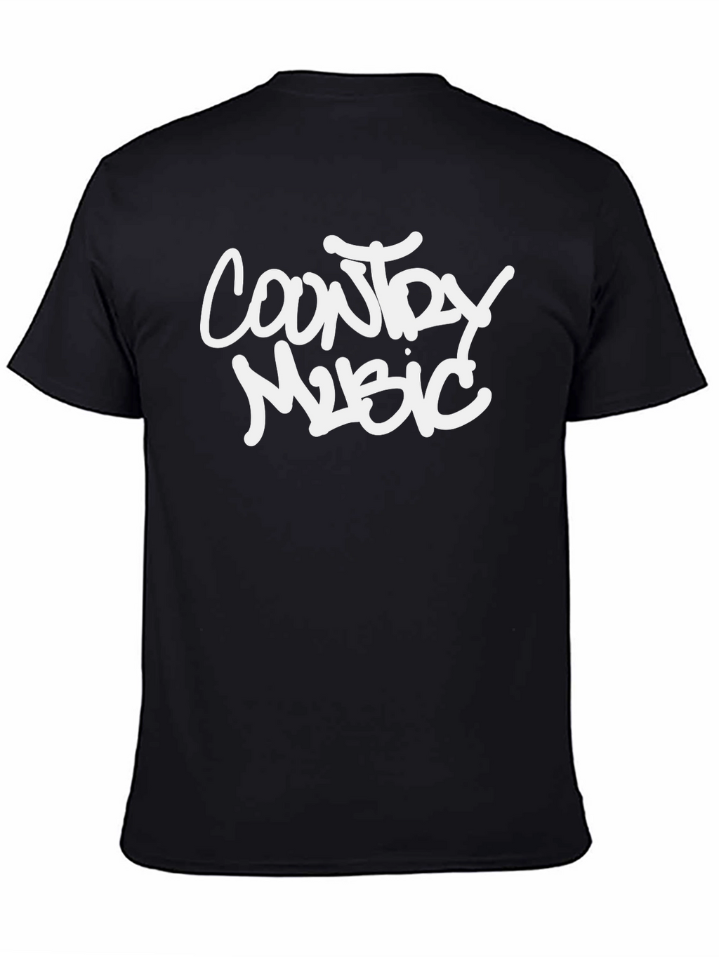 Country Music Black Graphic T-Shirt
