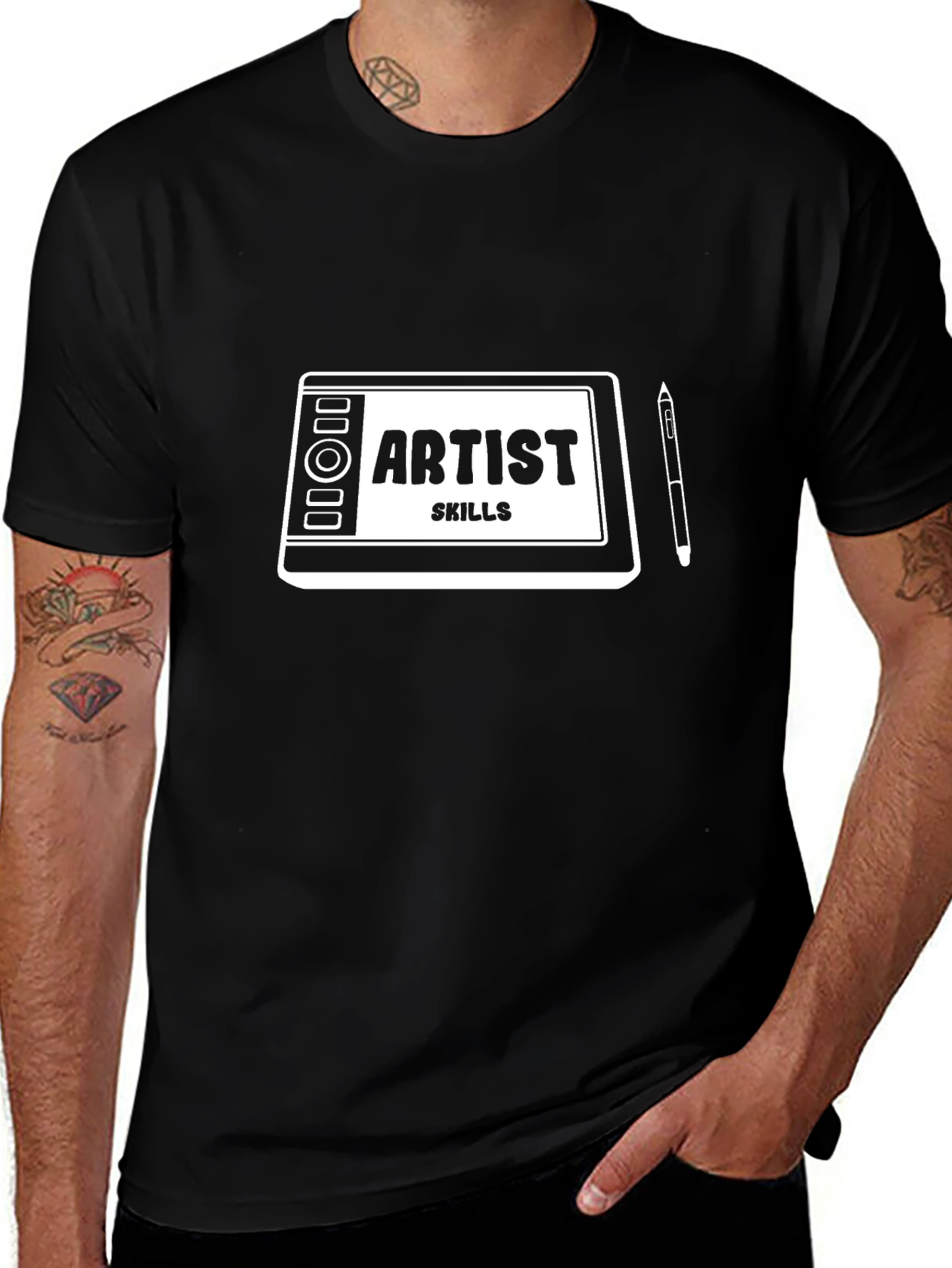 Artist Skills Graphic T-Shirt - Black Cotton Tee
