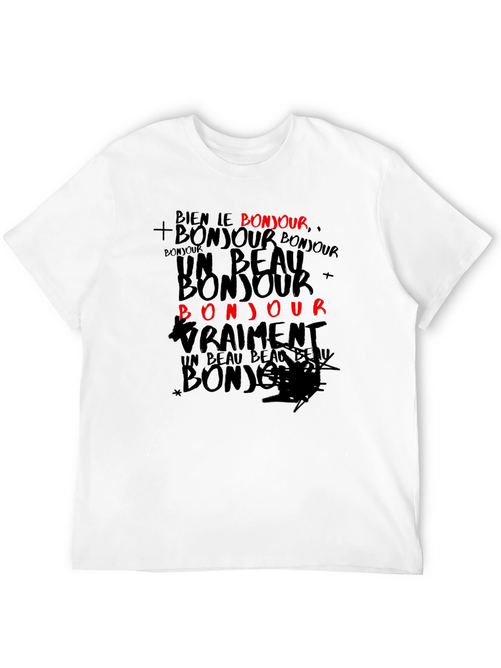 Bonjour Graphic Print T-Shirt