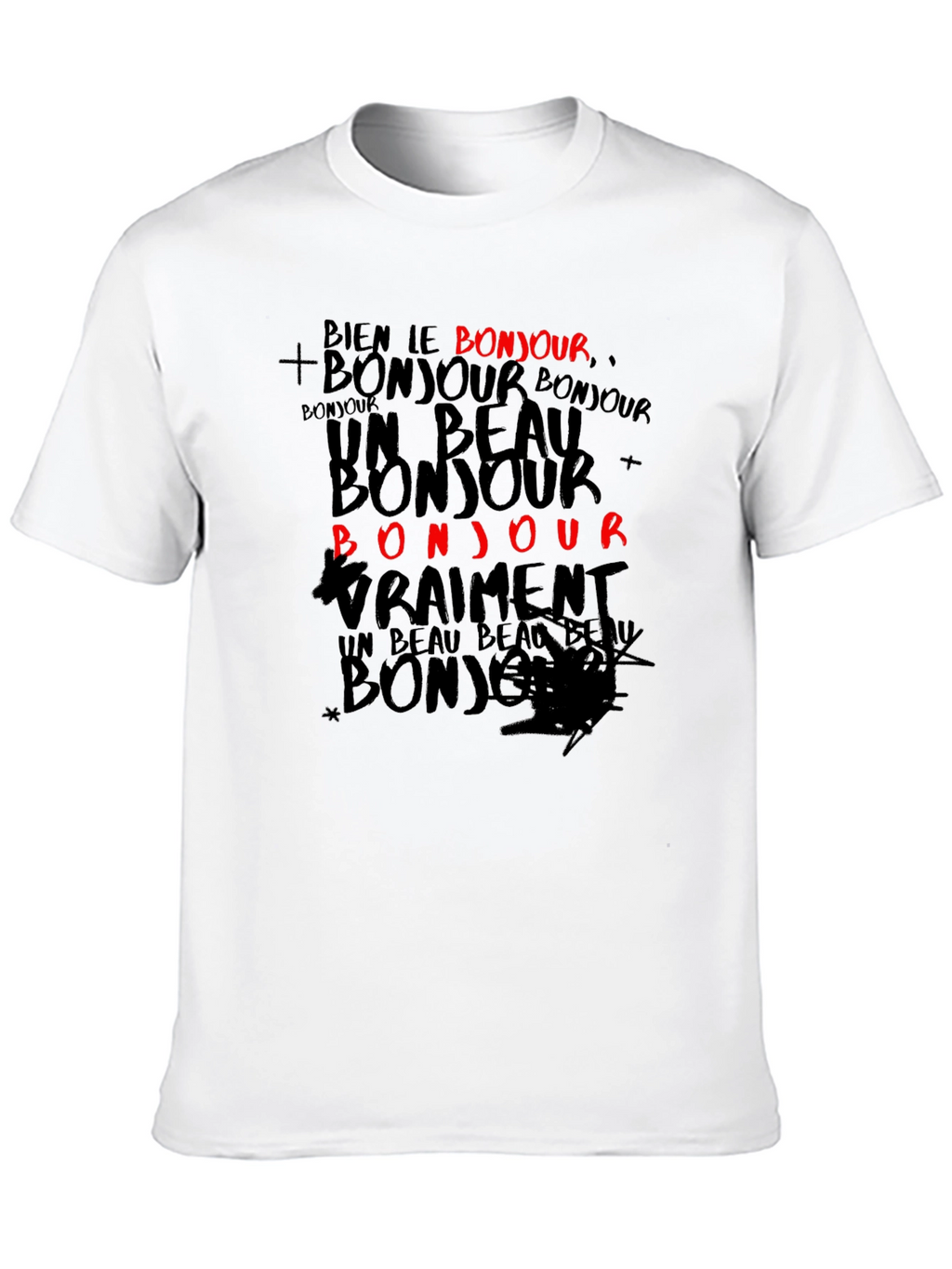 Bonjour Graphic Print T-Shirt