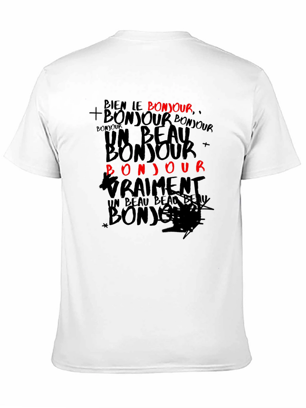 Bonjour Graphic Print T-Shirt