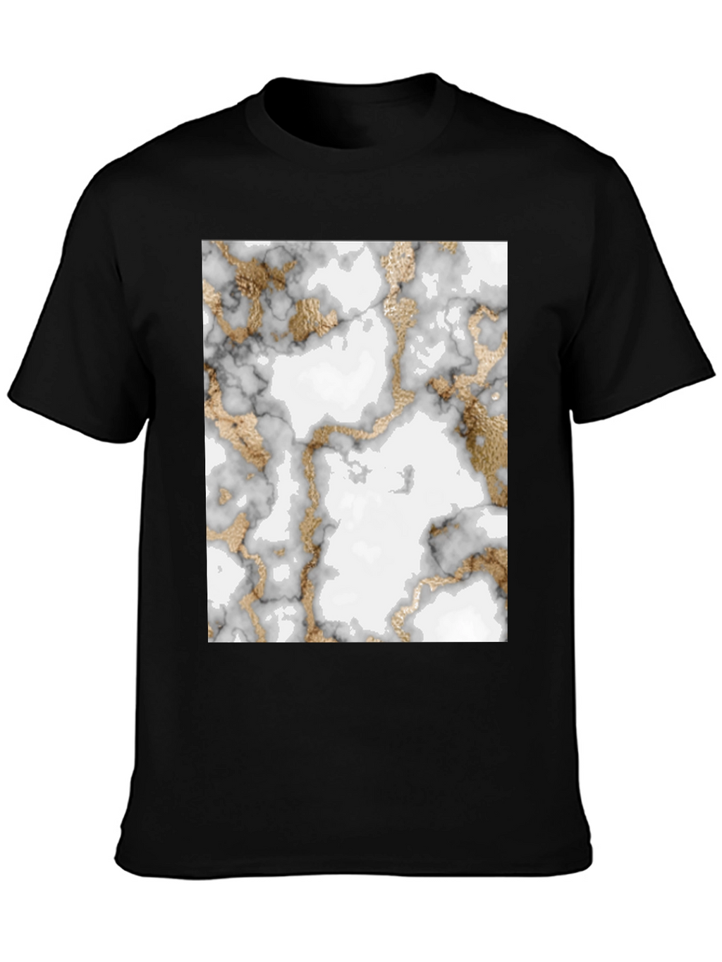 Marble & Gold Pattern T-Shirt