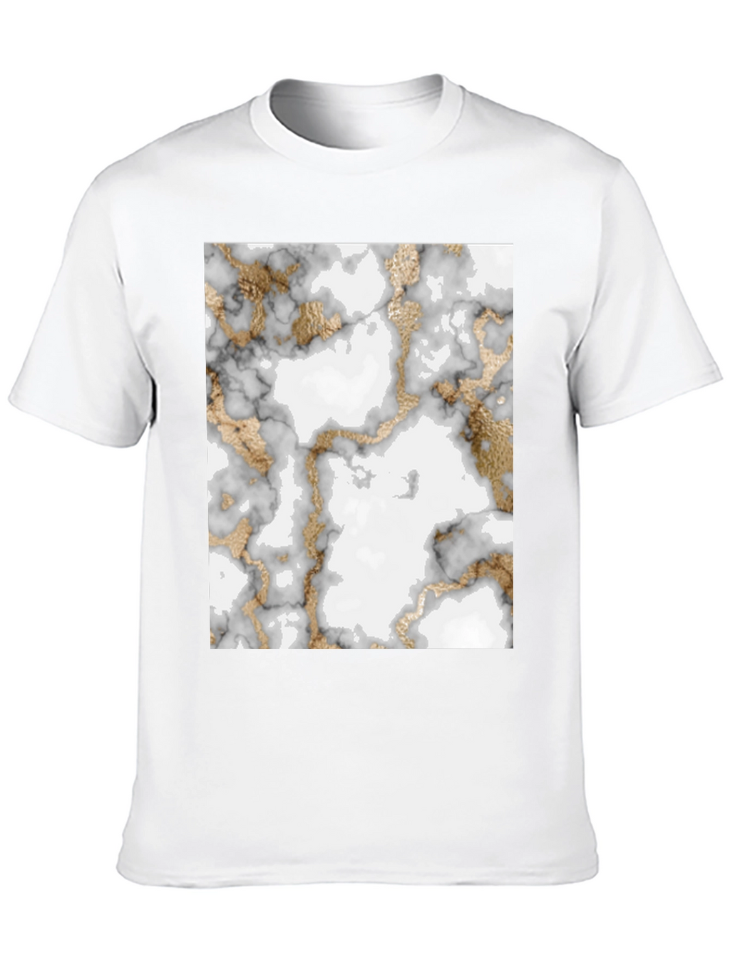 Marble & Gold Pattern T-Shirt