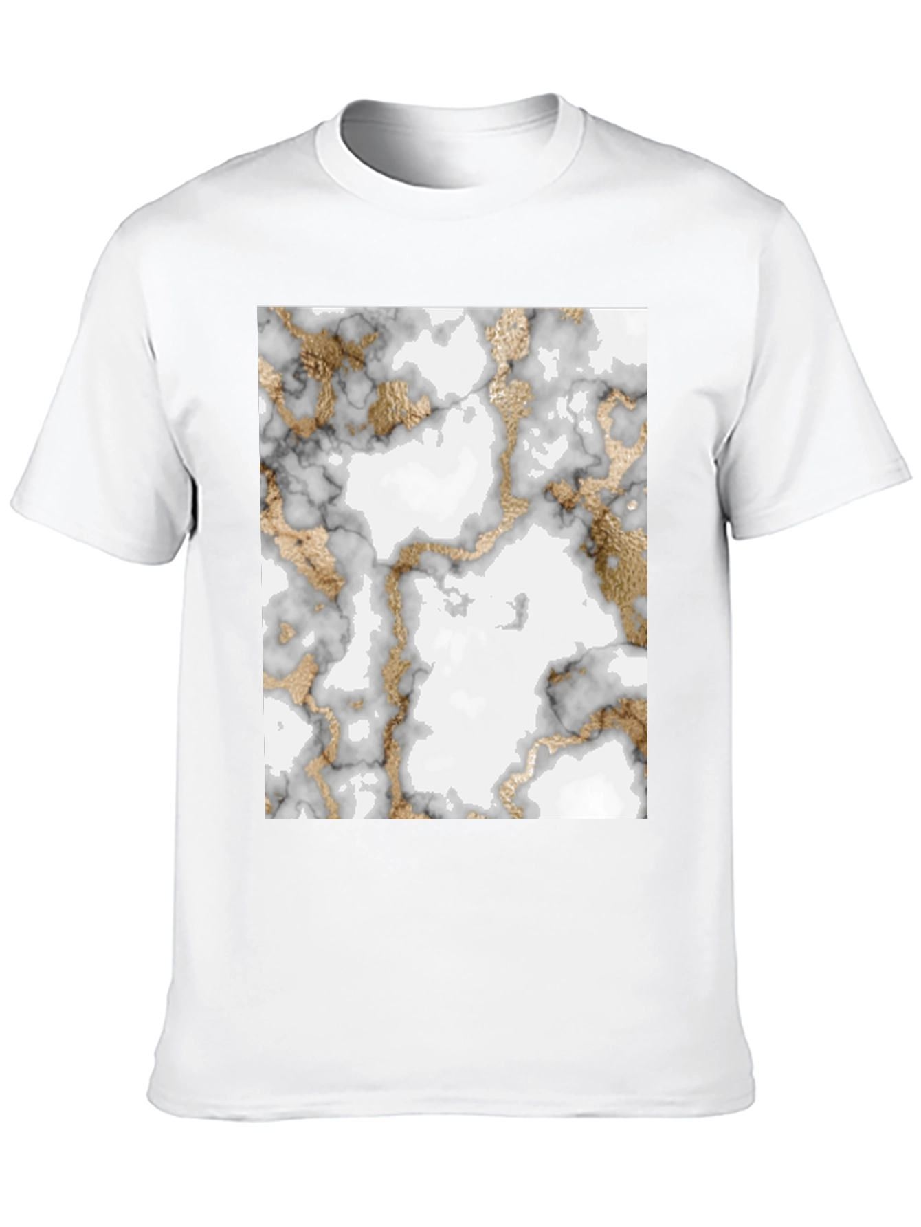Marble & Gold Pattern T-Shirt
