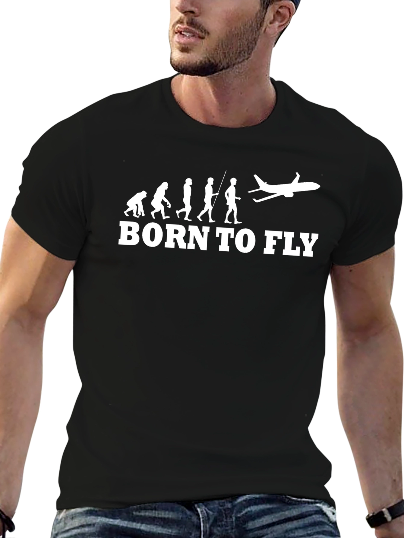 Born To Fly T-Shirt - Aviation Evolution Tee