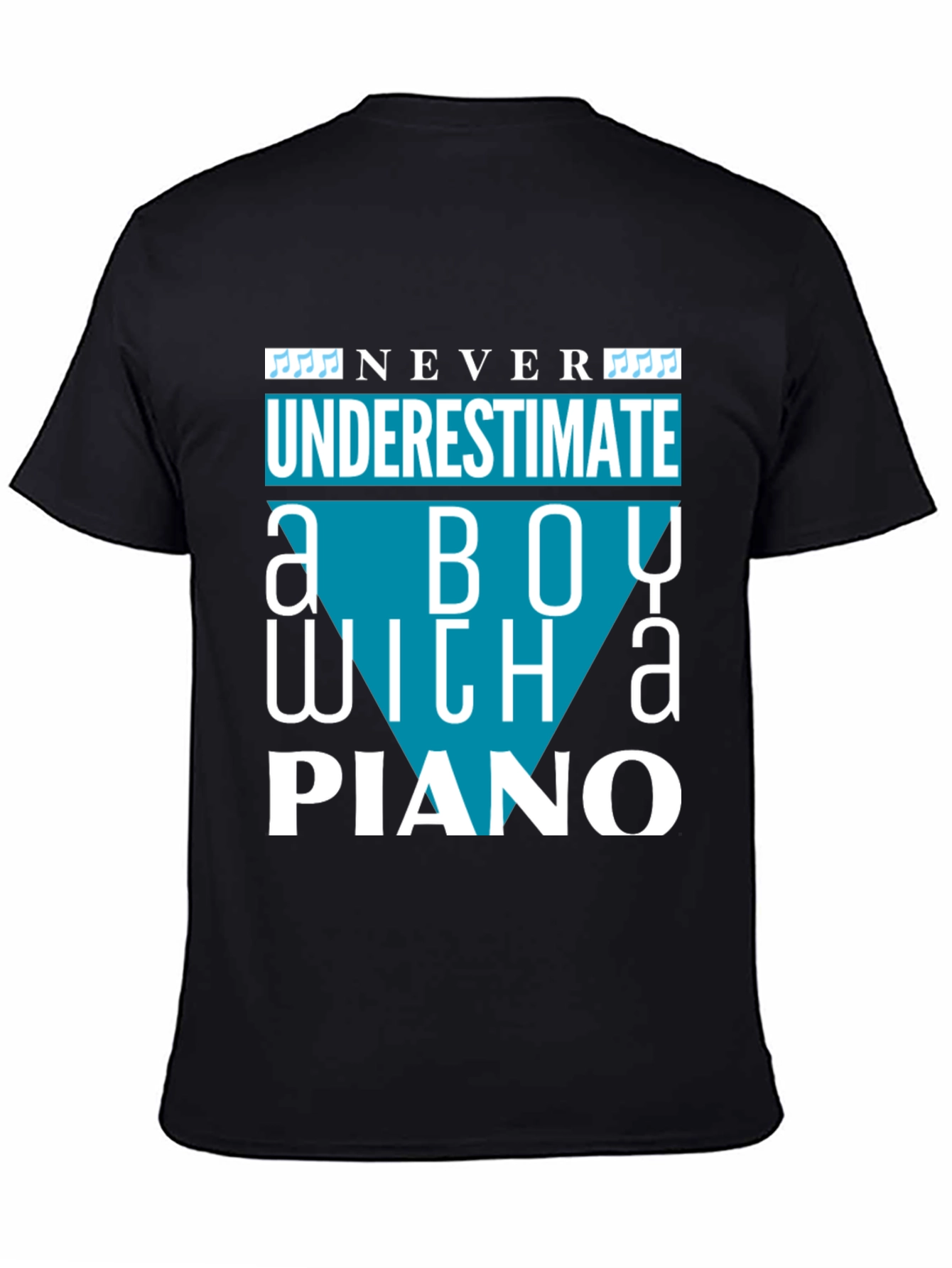 Never Underestimate a Boy with a Piano T-Shirt