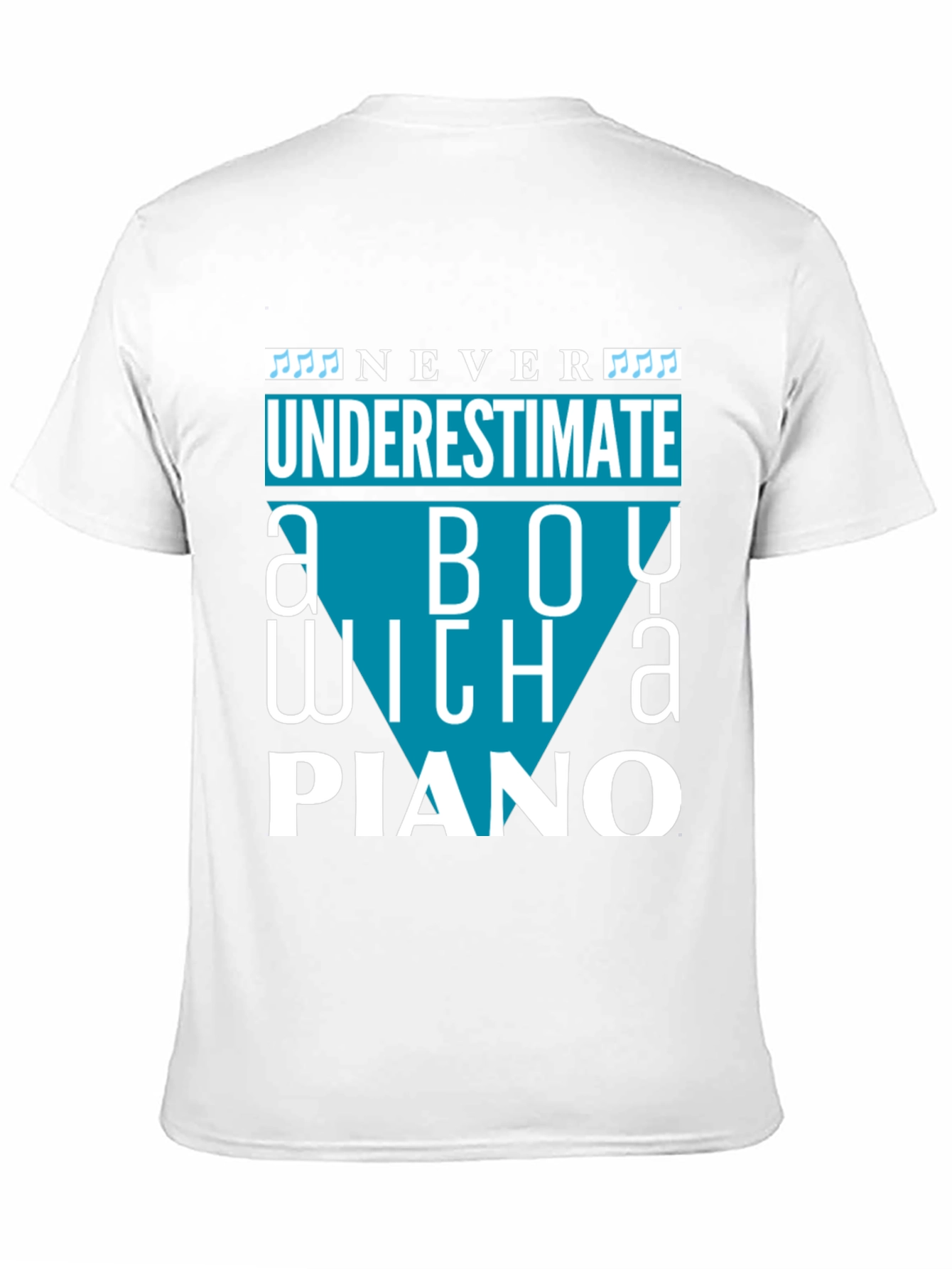 Never Underestimate a Boy with a Piano T-Shirt