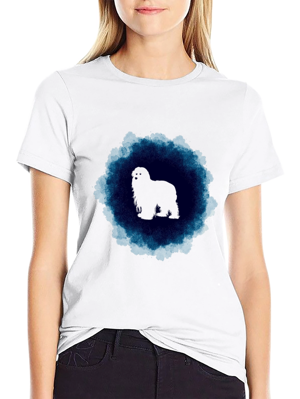 Dog Silhouette Tee - Unique Graphic T-Shirt