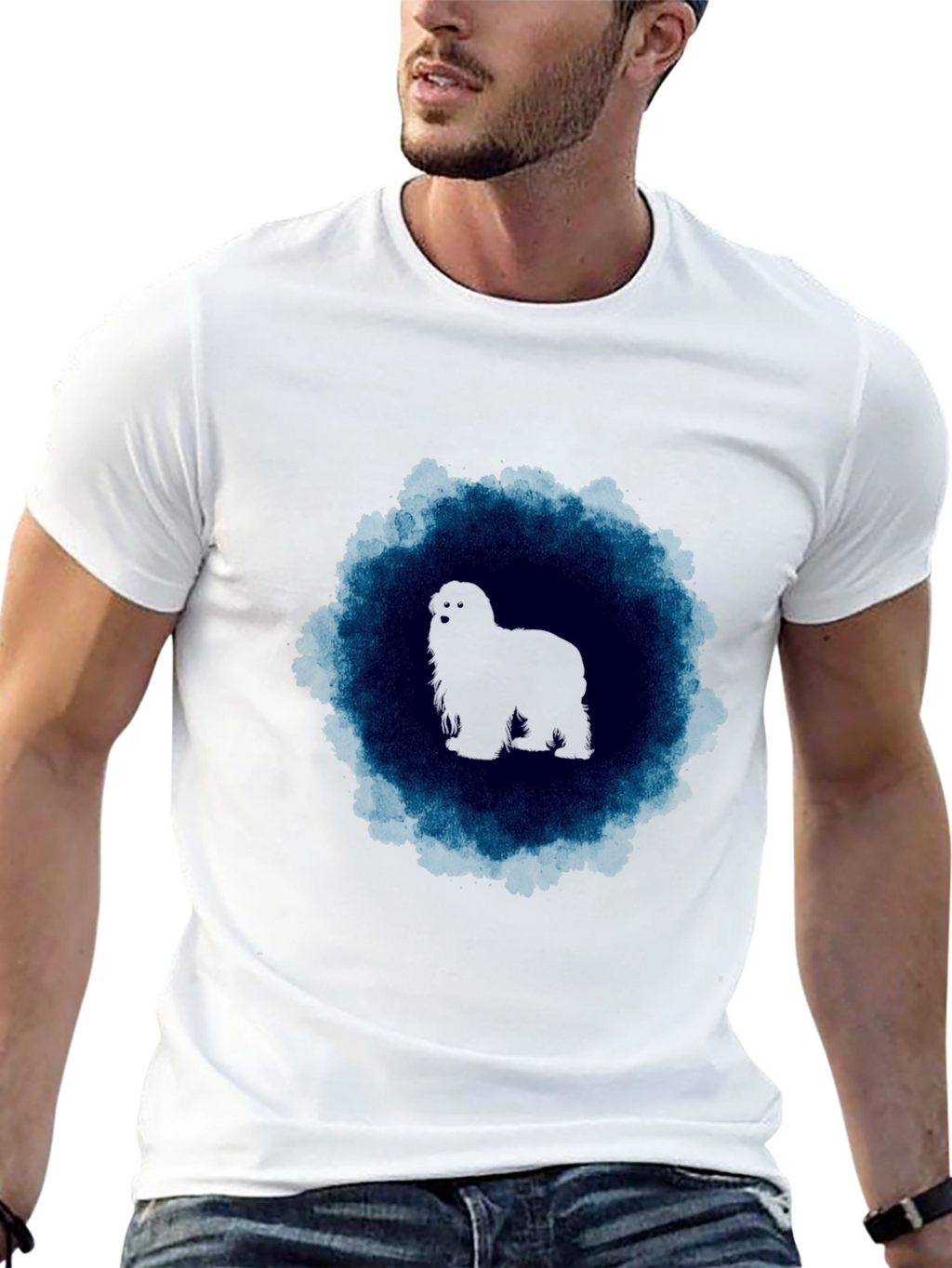 Dog Silhouette Tee - Unique Graphic T-Shirt