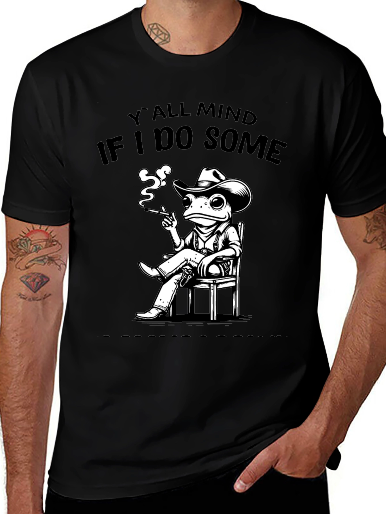 Yall Mind If I Do Some? Frog Cowboy T-Shirt