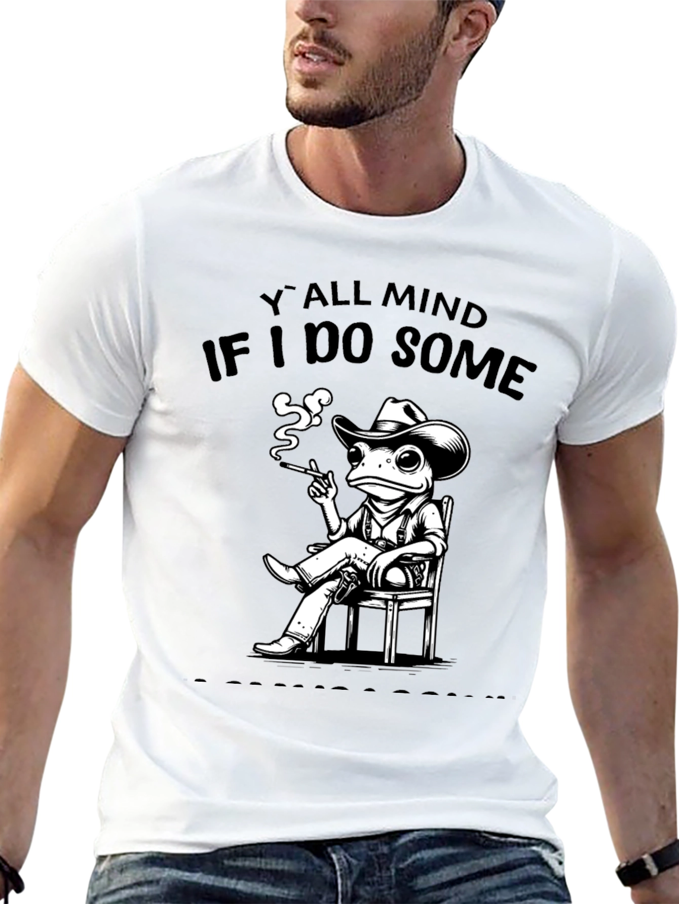 Yall Mind If I Do Some? Frog Cowboy T-Shirt