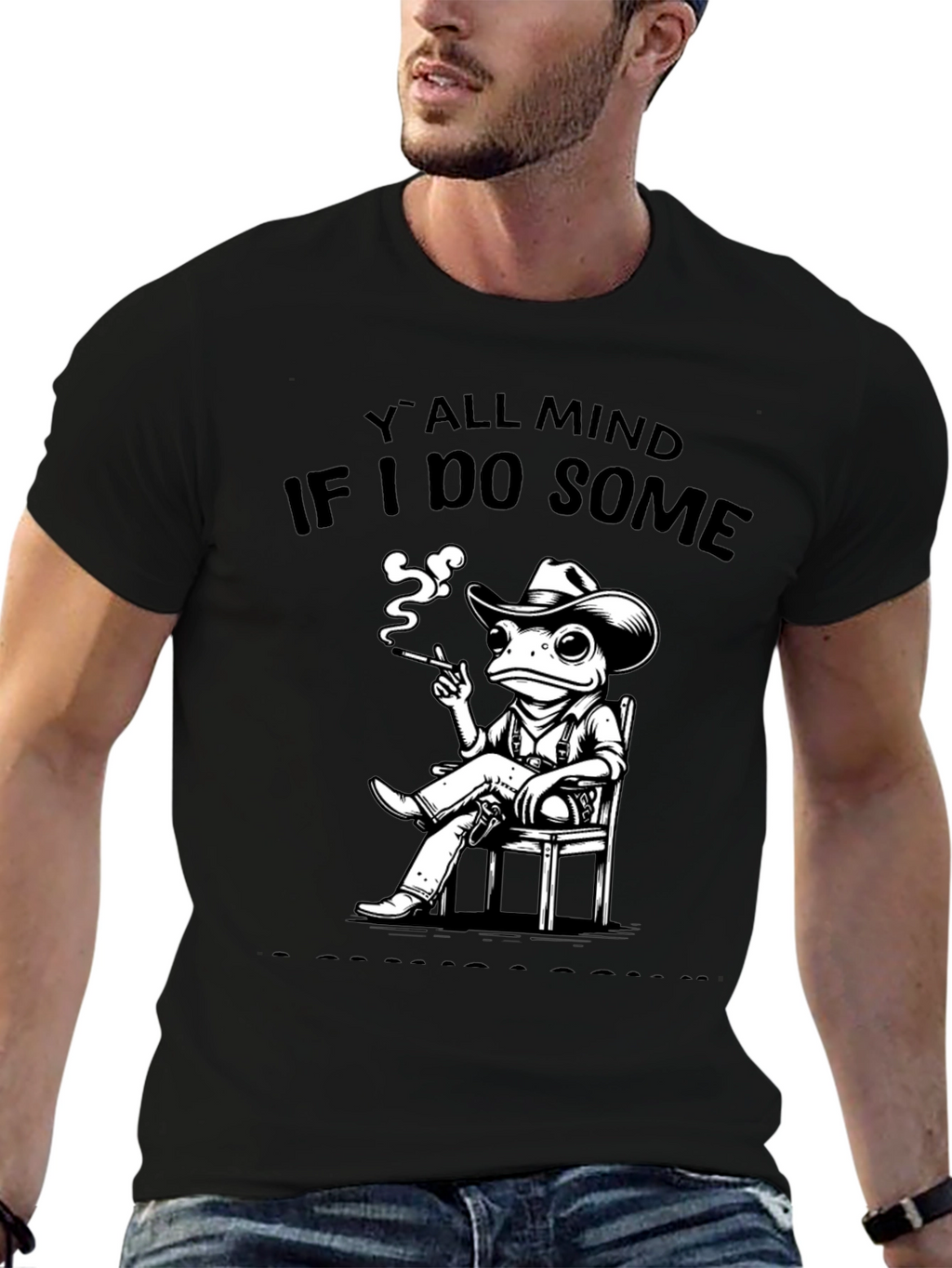 Yall Mind If I Do Some? Frog Cowboy T-Shirt