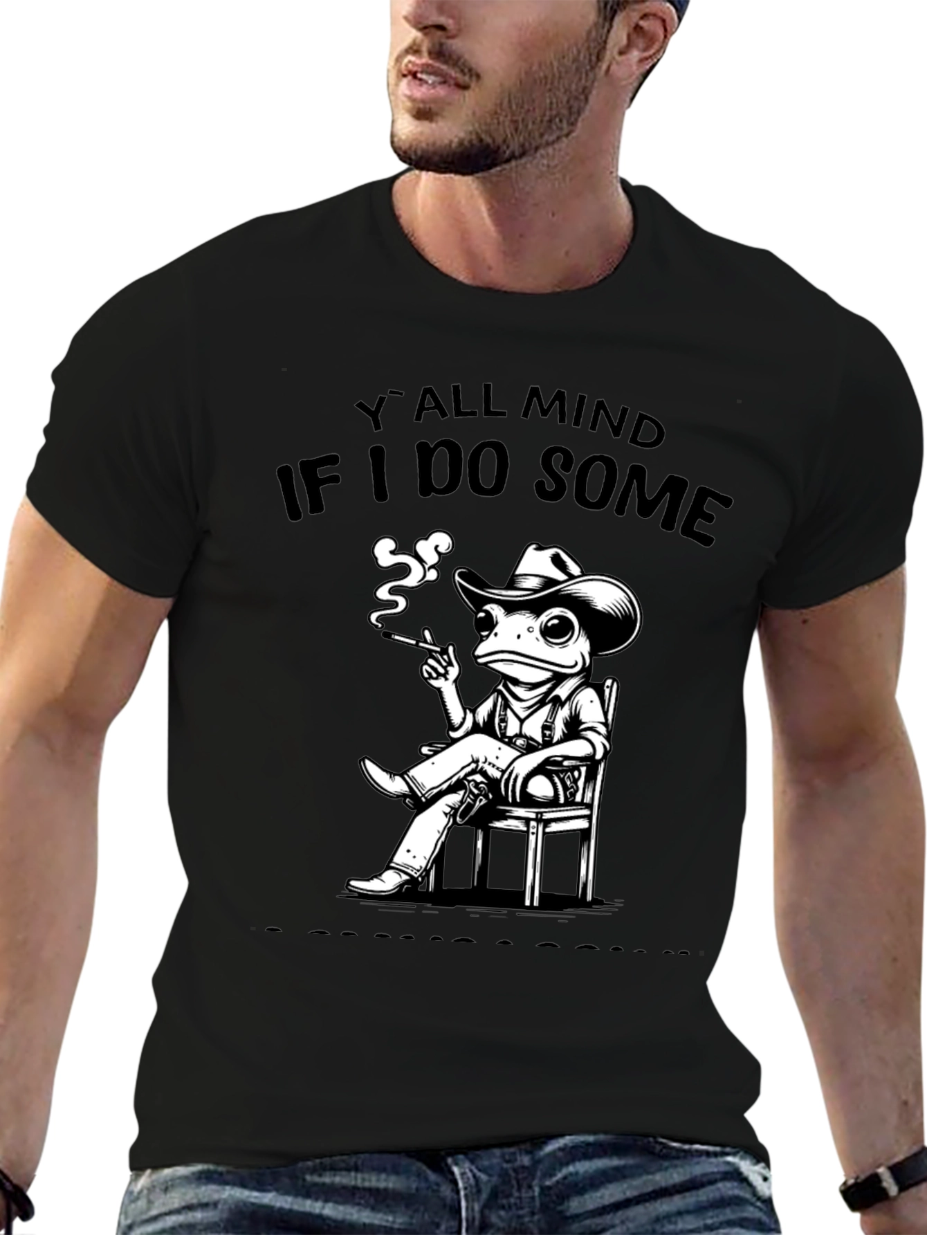 Yall Mind If I Do Some? Frog Cowboy T-Shirt