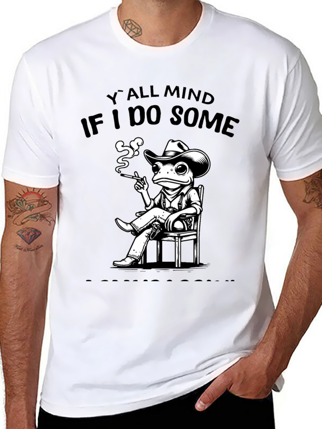 Yall Mind If I Do Some? Frog Cowboy T-Shirt