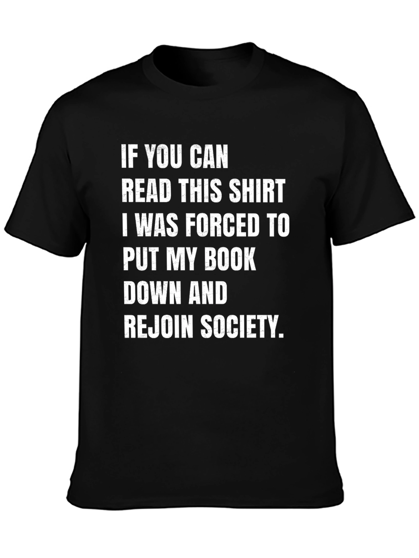 Funny Book Lover T-Shirt - Rejoin Society
