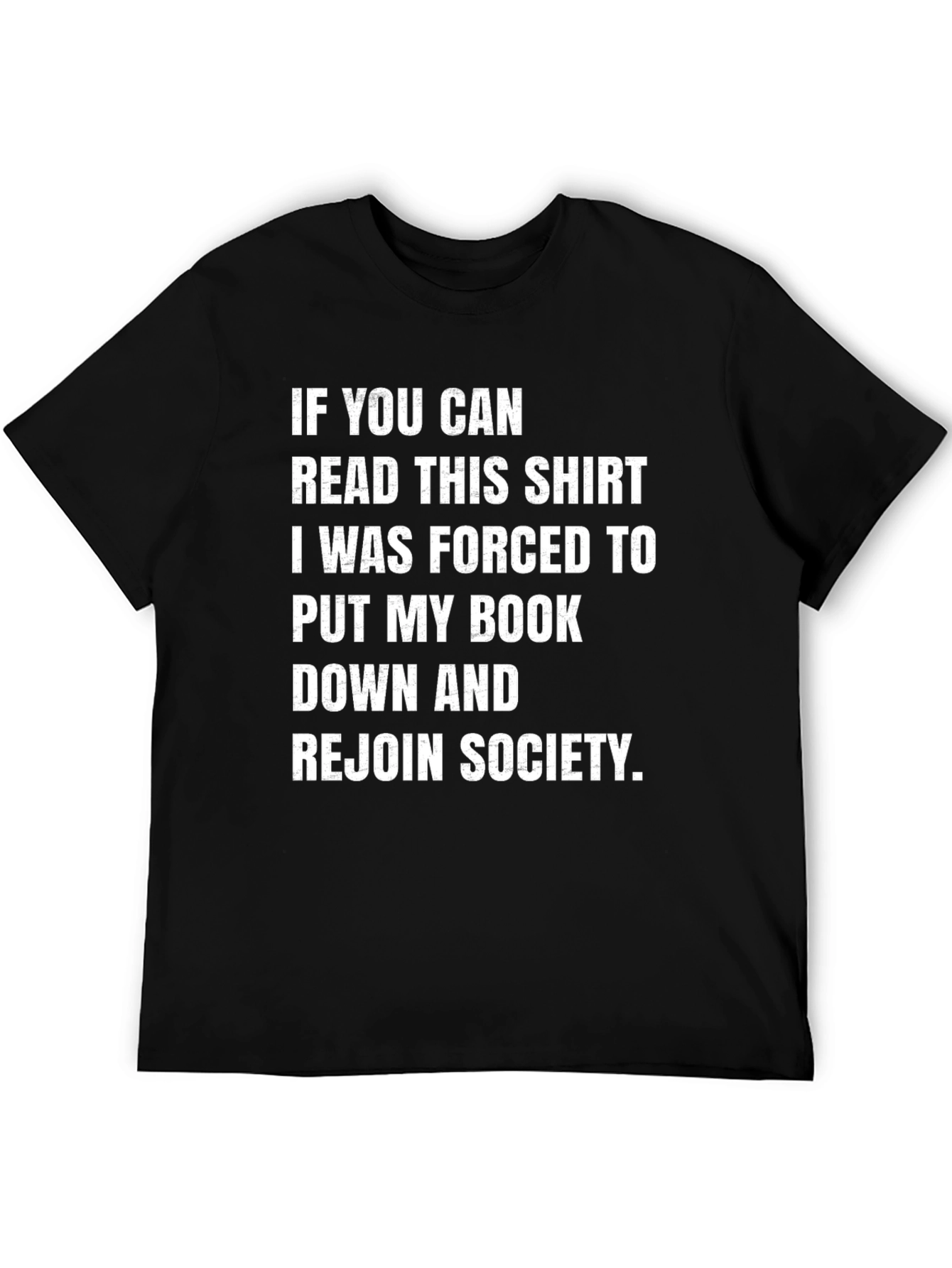 Funny Book Lover T-Shirt - Rejoin Society