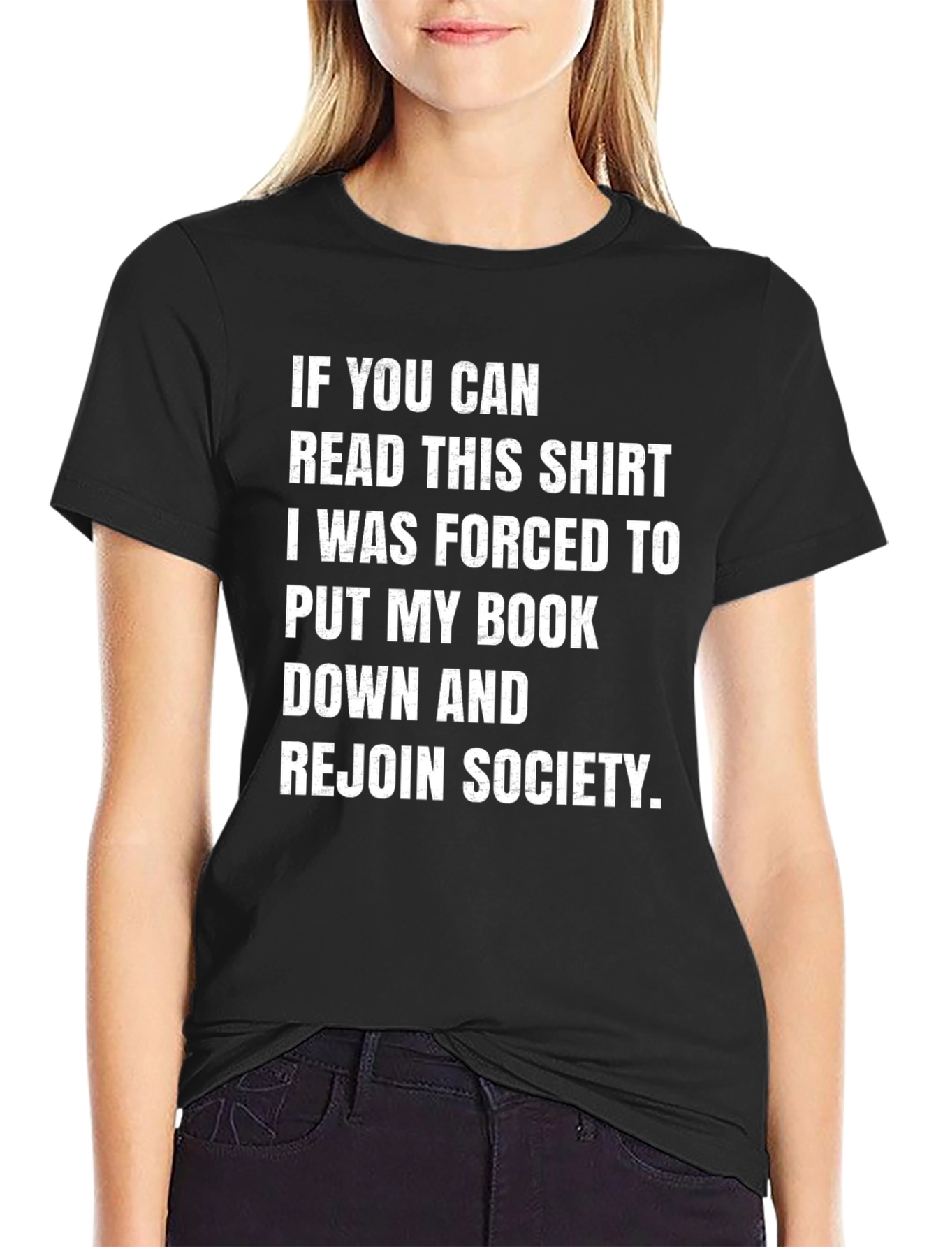 Funny Book Lover T-Shirt - Rejoin Society