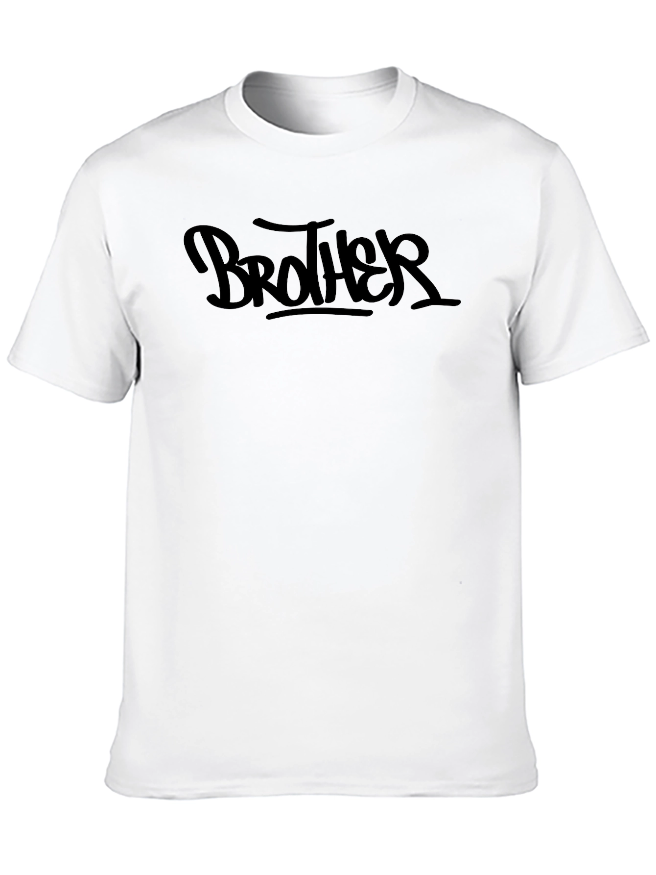 Brother Graphic T-Shirt - Trendy Black Tee