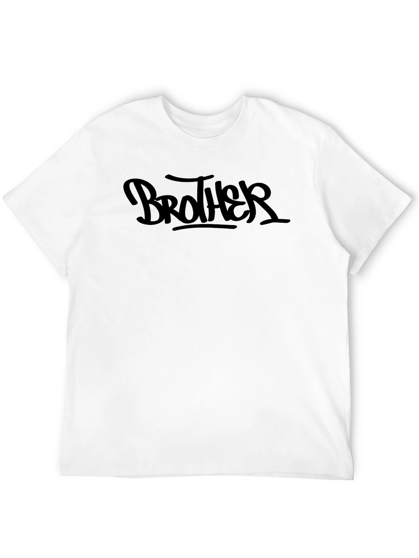 Brother Graphic T-Shirt - Trendy Black Tee