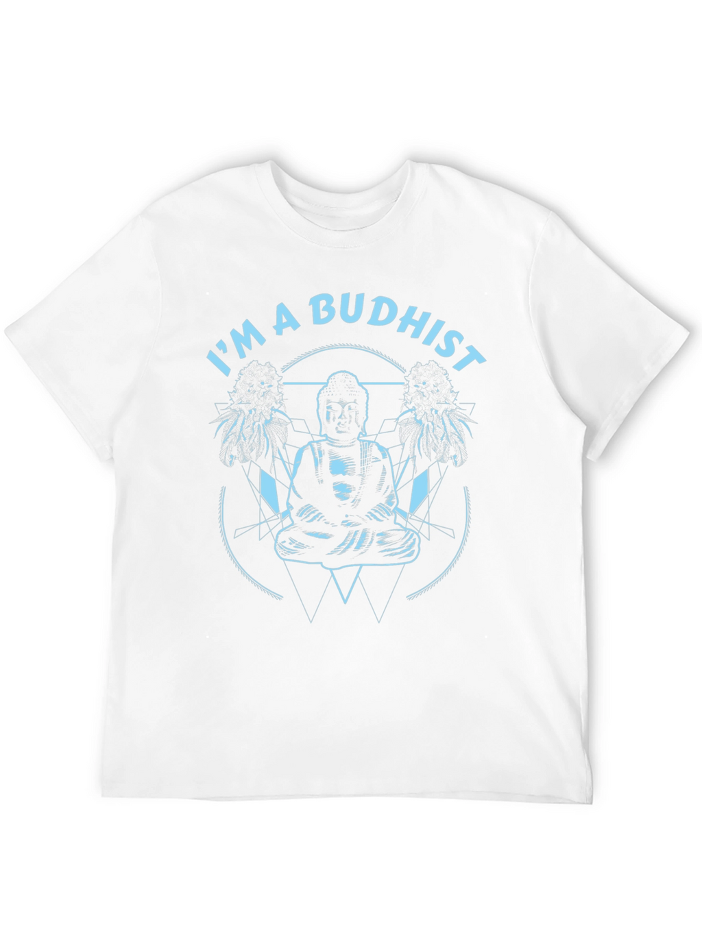 Im a Buddhist Graphic Tee - Black Cotton
