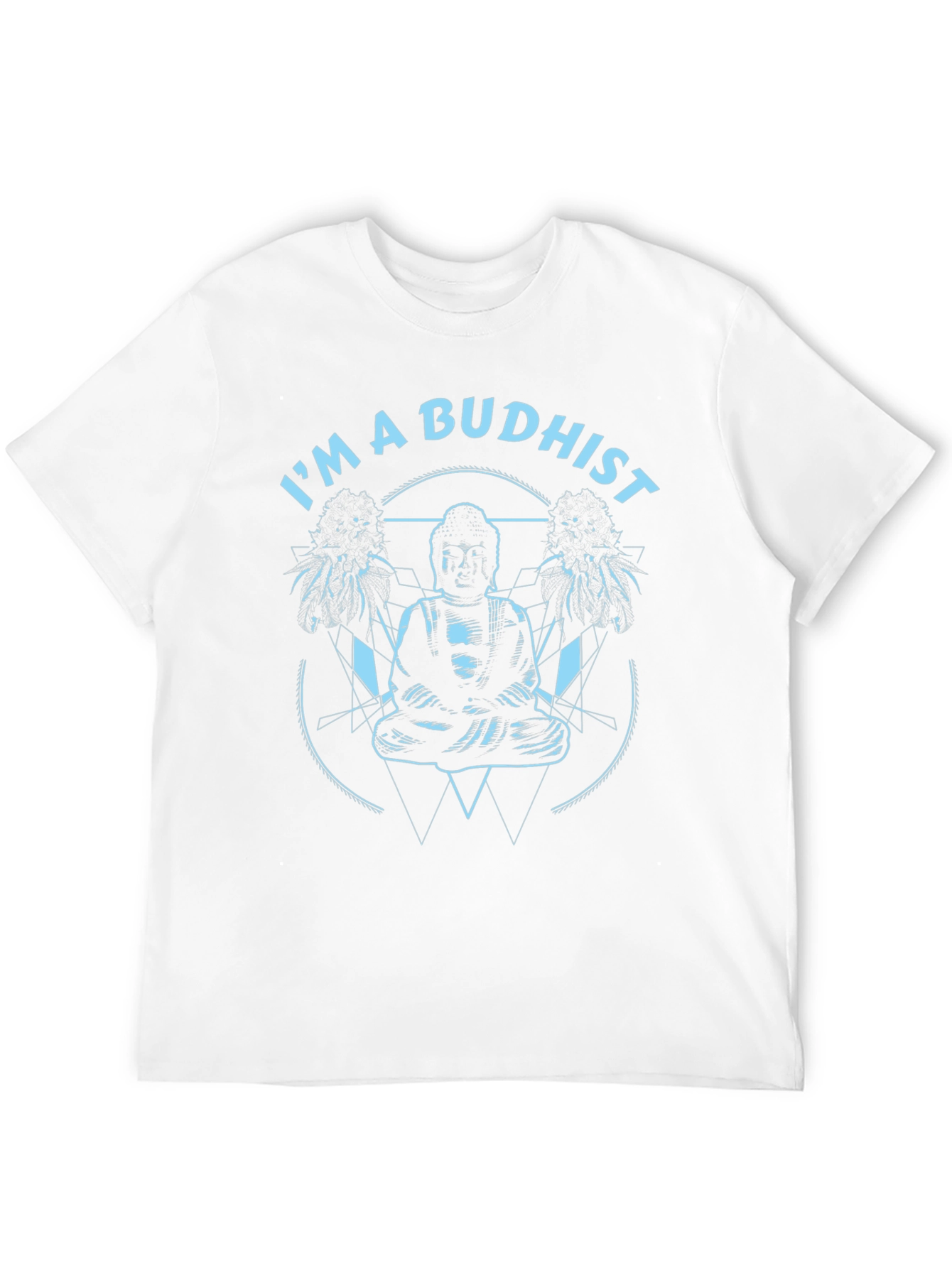 Im a Buddhist Graphic Tee - Black Cotton