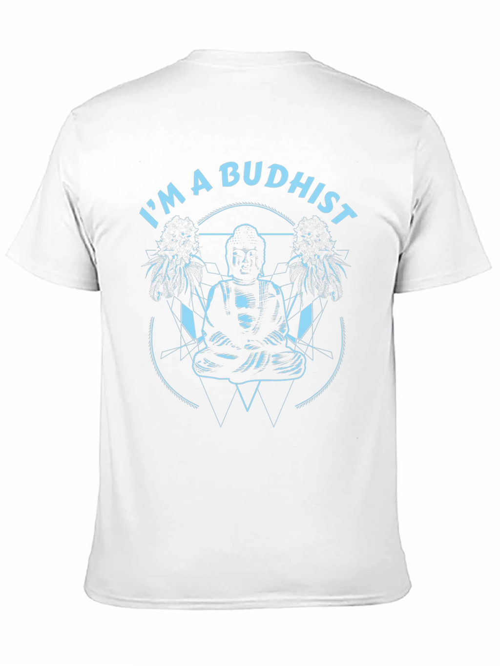Im a Buddhist Graphic Tee - Black Cotton