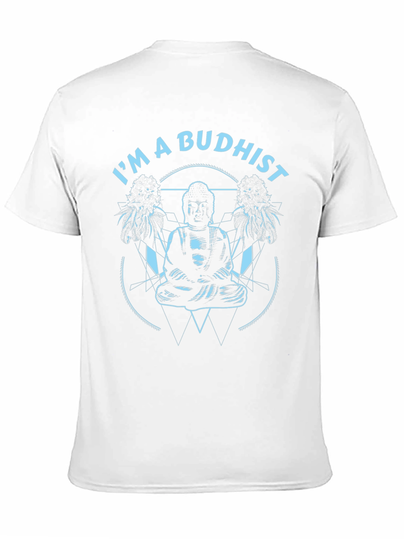 Im a Buddhist Graphic Tee - Black Cotton