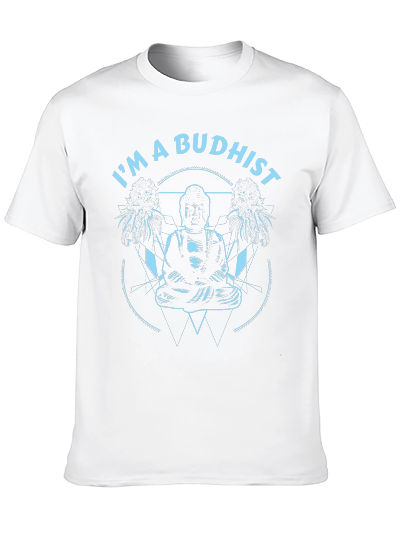 Im a Buddhist Graphic Tee - Black Cotton