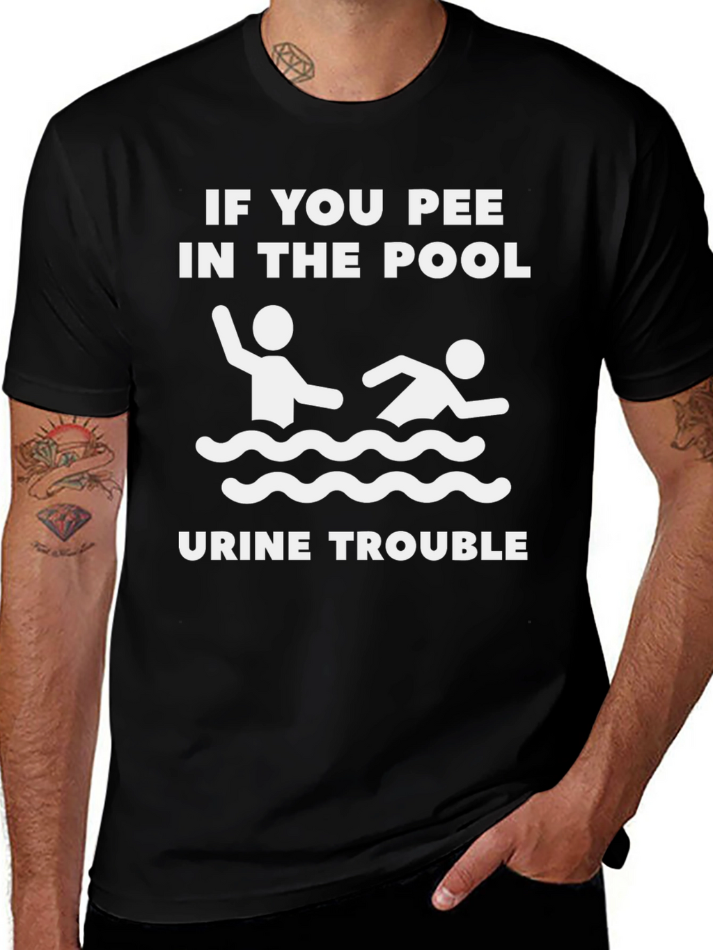 Funny Pool Pee T-Shirt - Urine Trouble