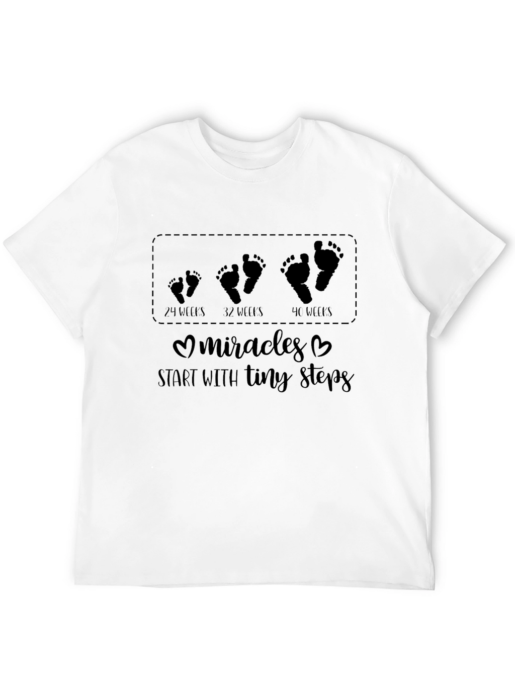 Pregnancy Milestones T-Shirt - Tiny Steps to Miracles