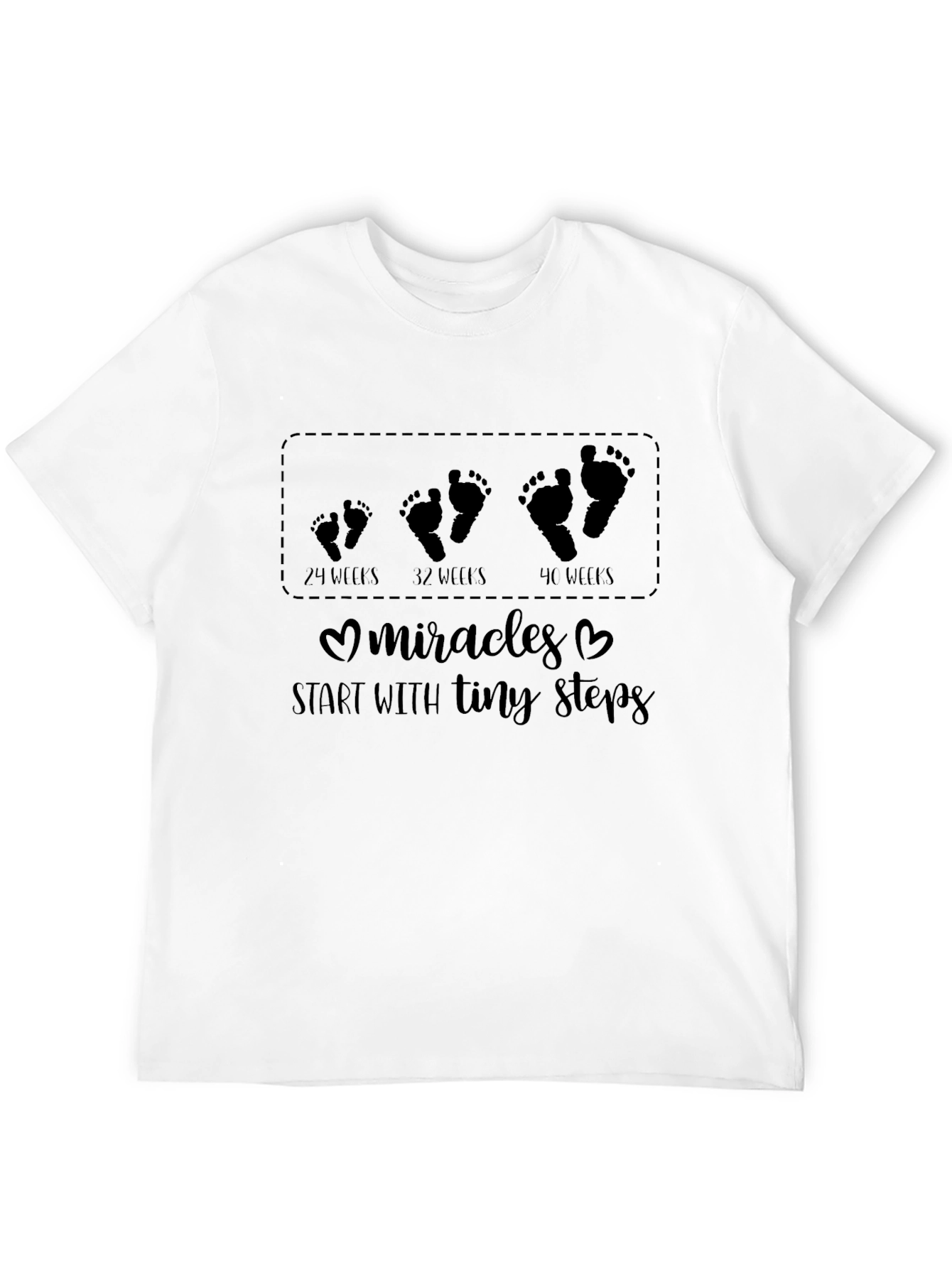 Pregnancy Milestones T-Shirt - Tiny Steps to Miracles