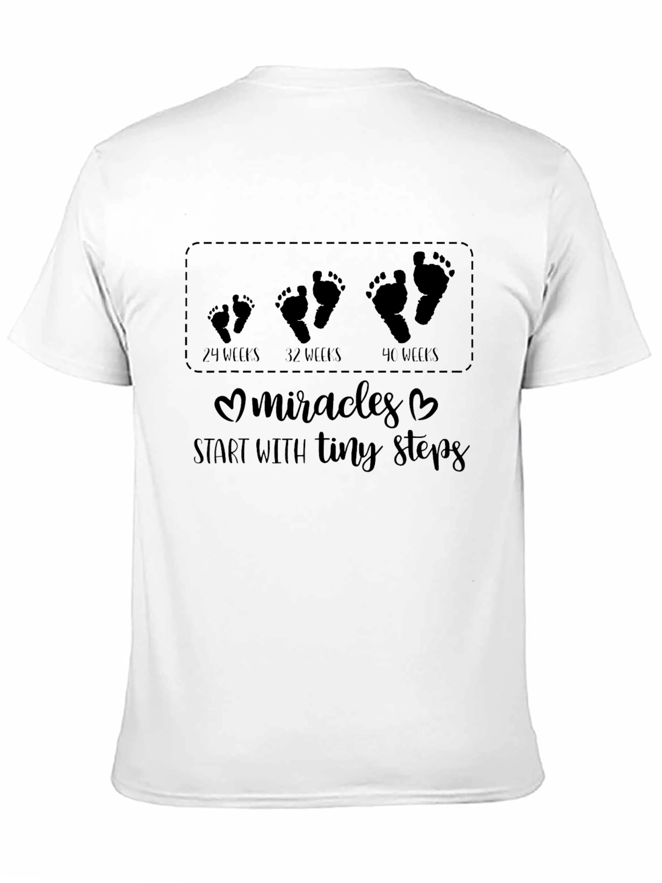 Pregnancy Milestones T-Shirt - Tiny Steps to Miracles