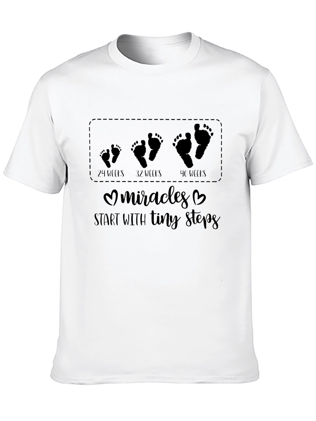 Pregnancy Milestones T-Shirt - Tiny Steps to Miracles