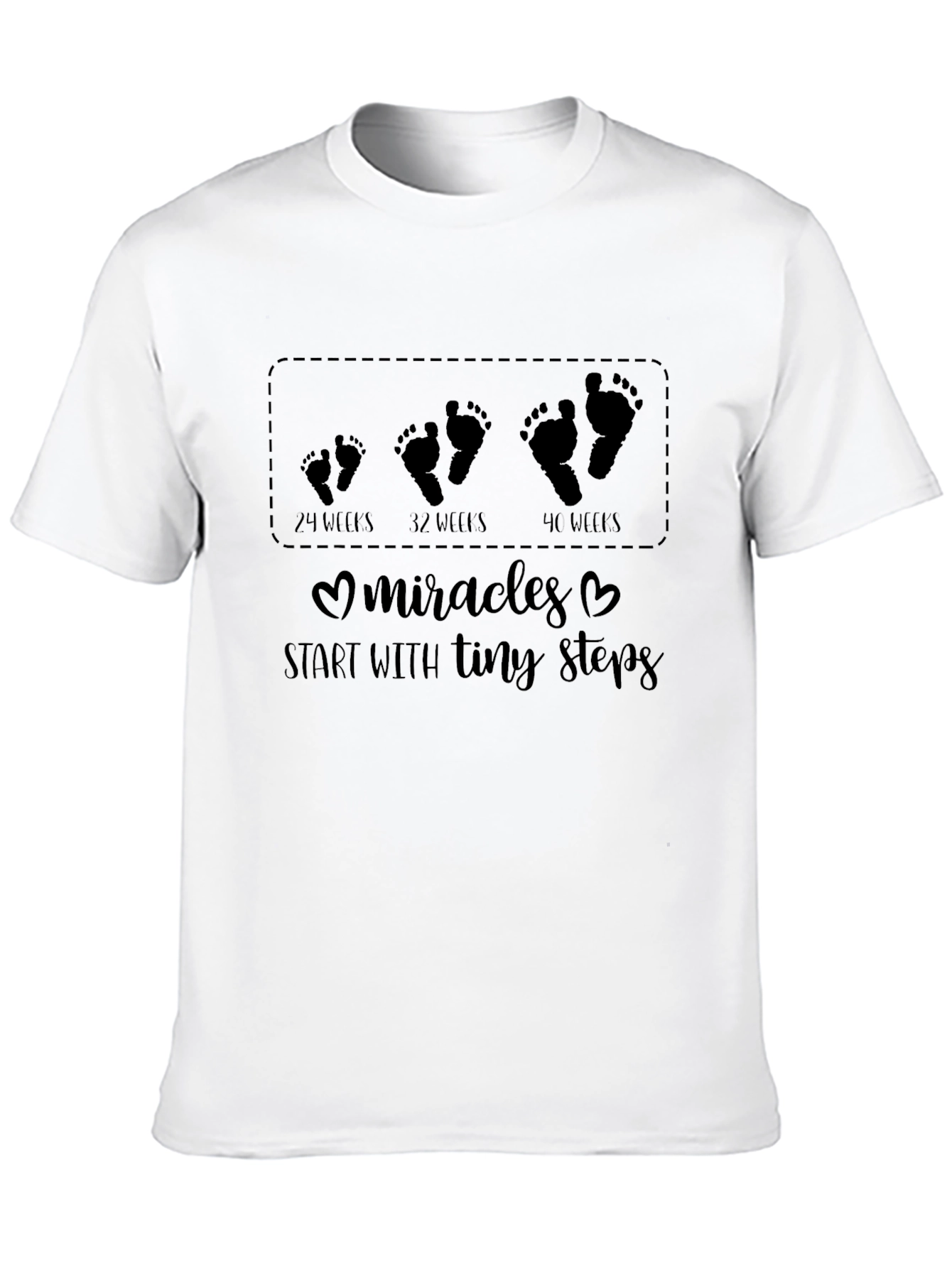 Pregnancy Milestones T-Shirt - Tiny Steps to Miracles